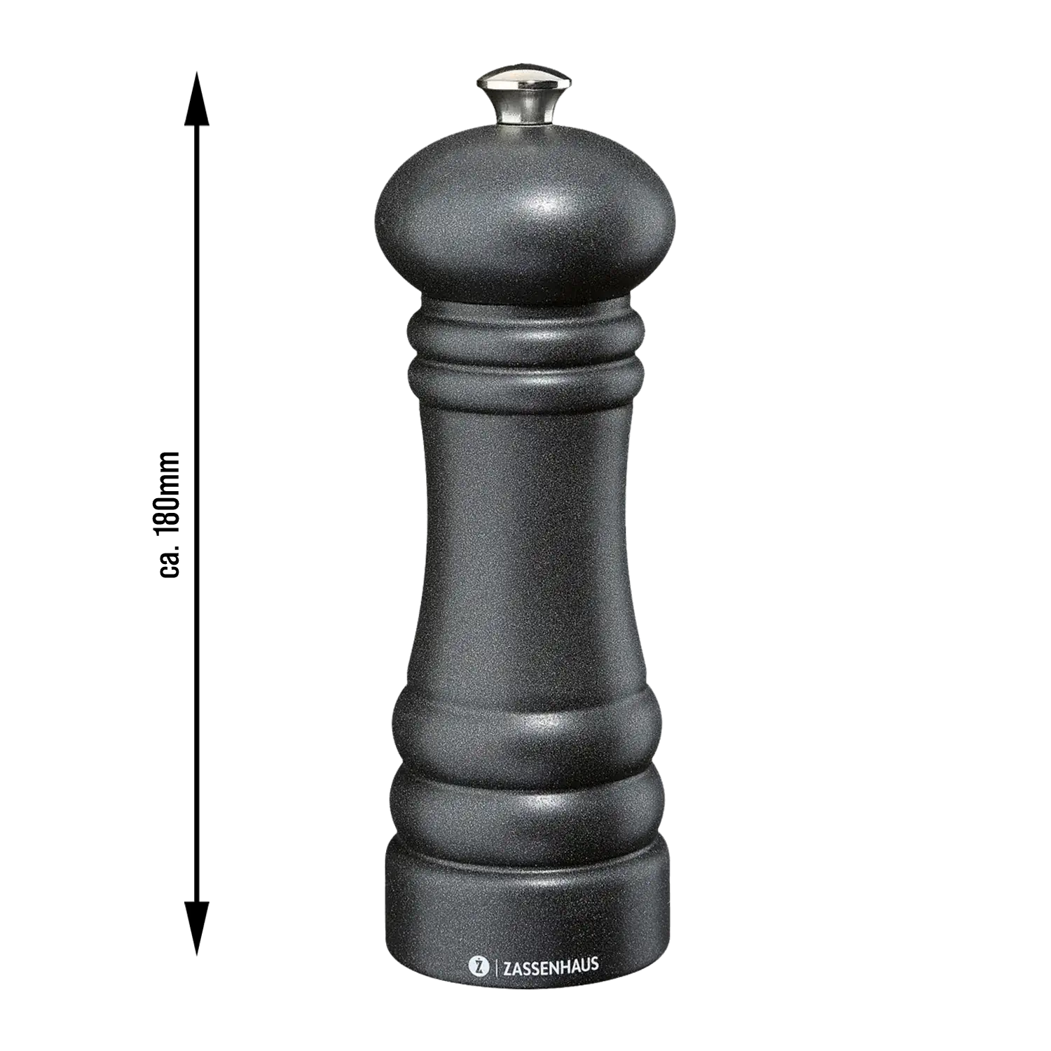 Zassenhaus Salzmühle Berlin 18 cm – Detailansicht