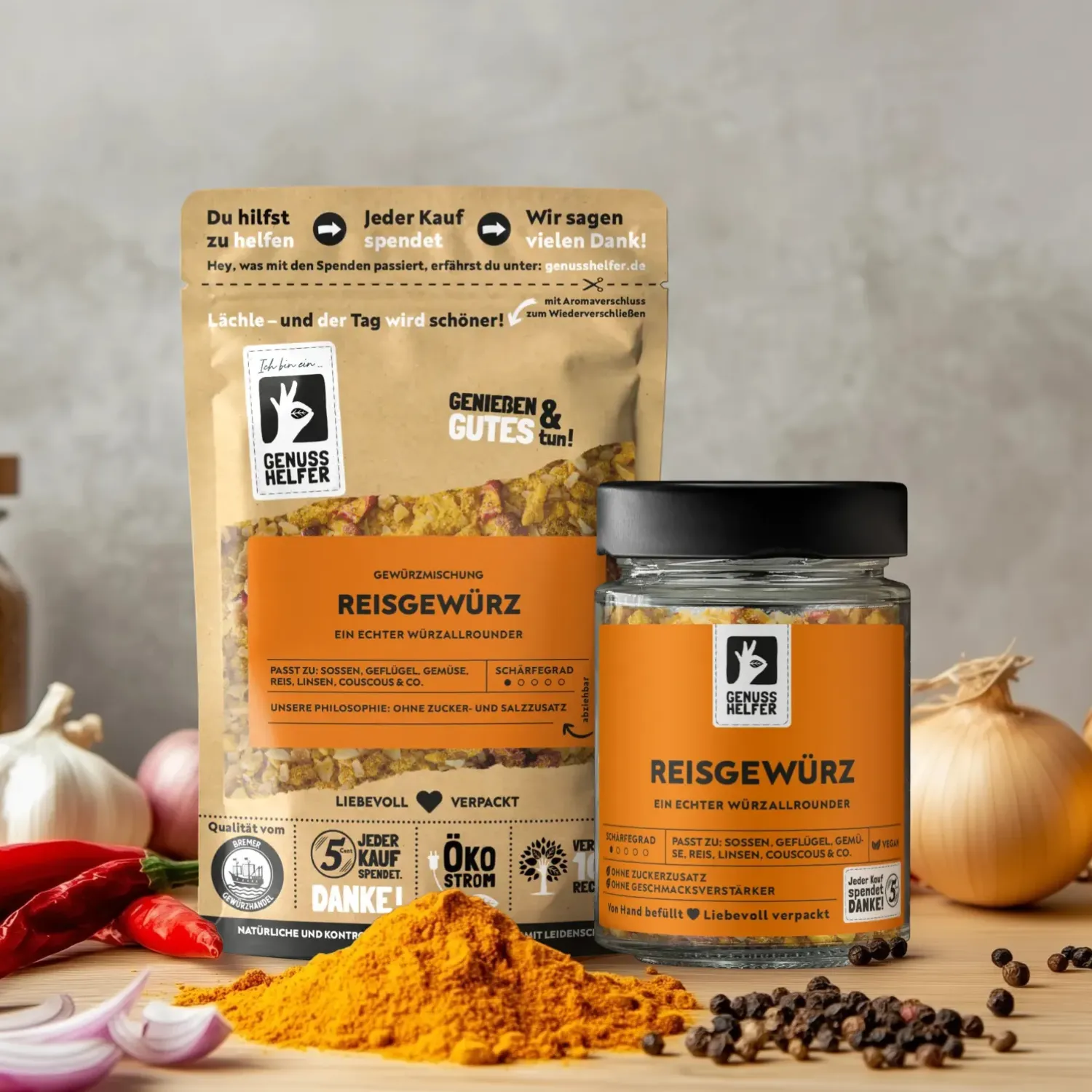 Präsentation des Bremer Allrounder-Reisgewürzes