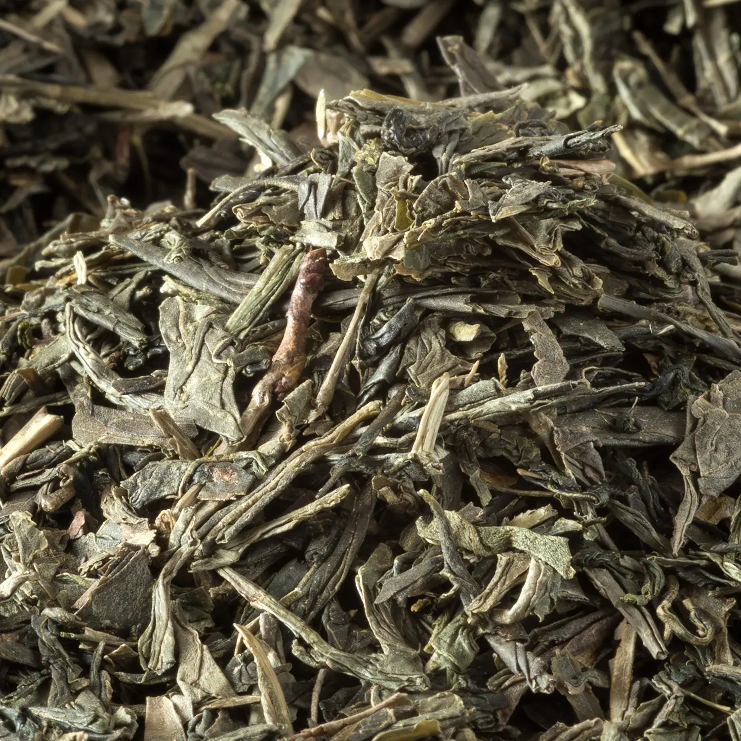 Nahaufnahme von losem China Sencha (Bio)