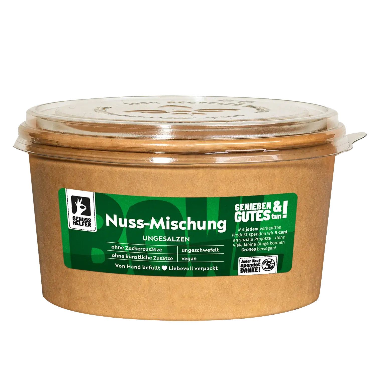 Nussmischung in einer Pappschale