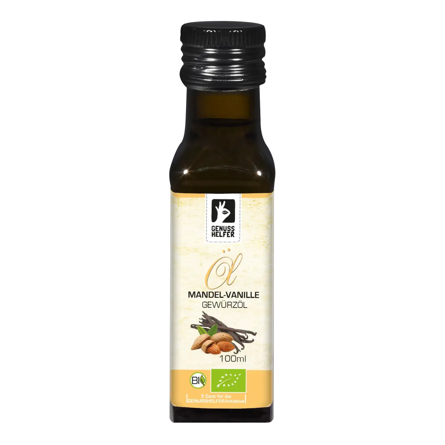 Mandel Vanille Gewürzöl BIO, kaltgepresst Gewürzöl Mandel-Vanille in einer 100-ml-Flasche