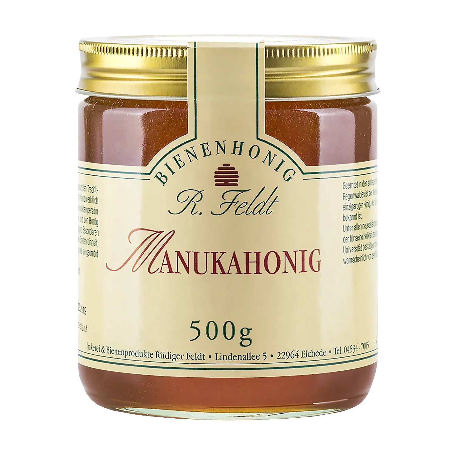 Manuka Honig vom Neuseeländischen Teebaum Manukahonig im Glas