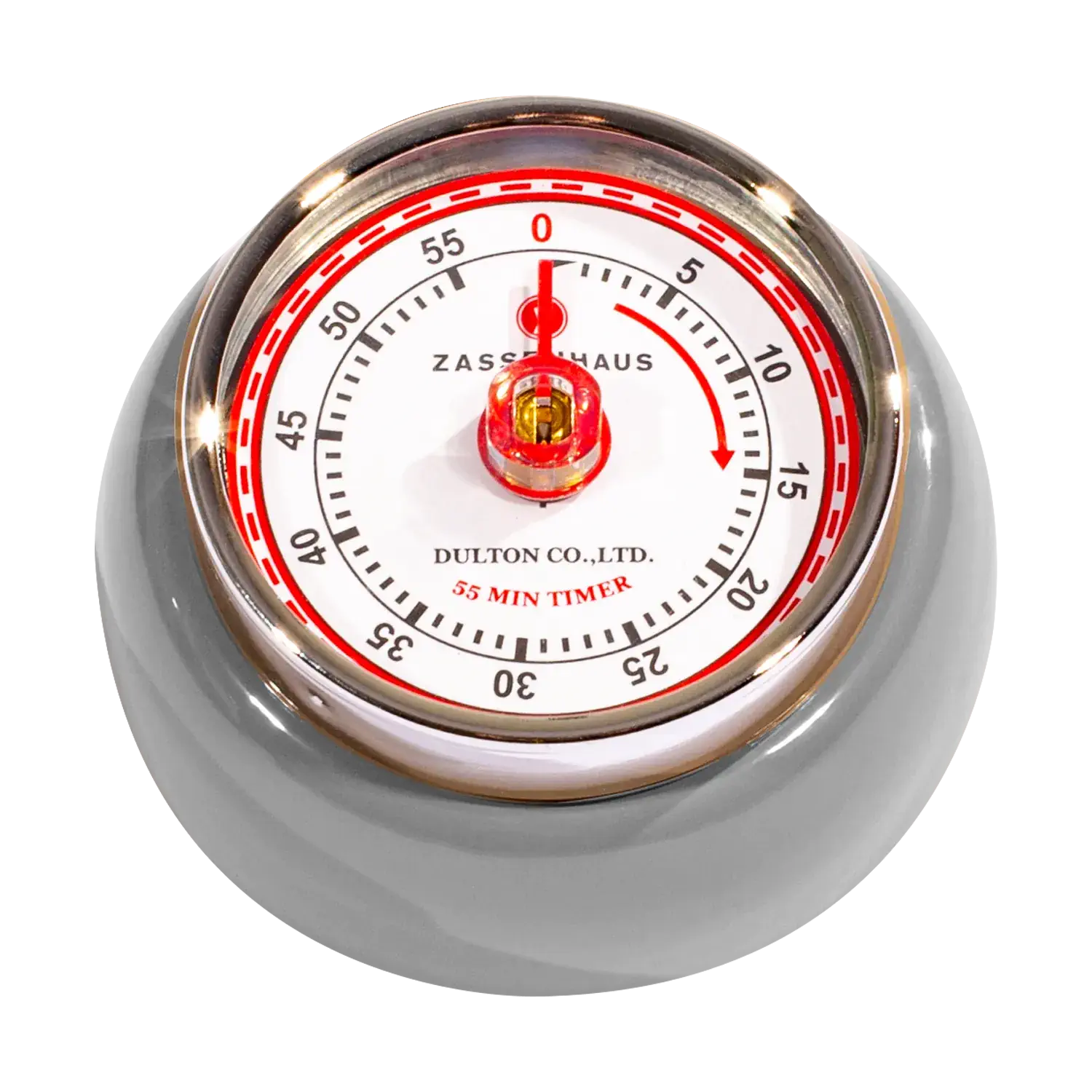 Zassenhaus Küchentimer / Eieruhr retro, cool grey Küchentimer Speed in der Farbe Cool Grey