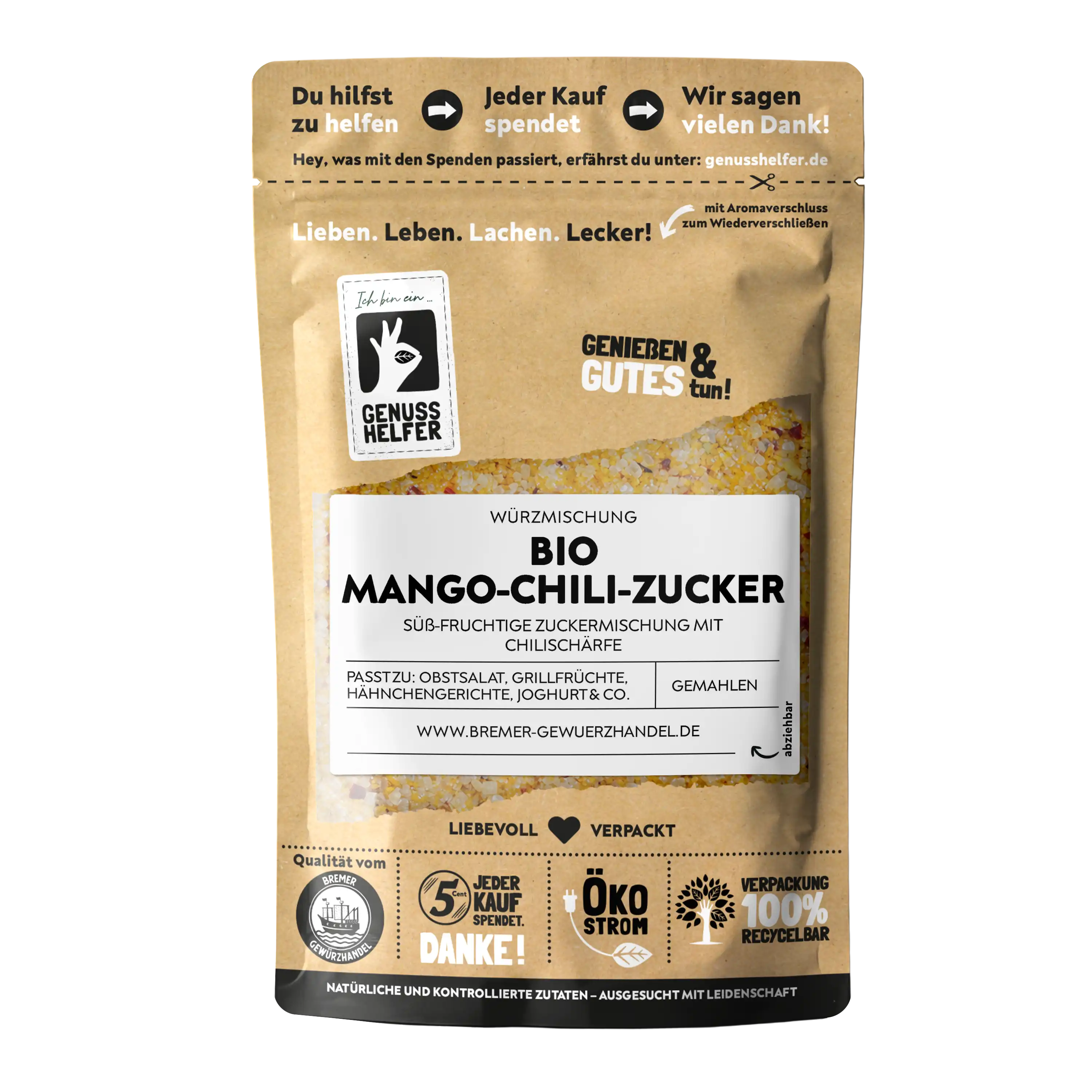 Mango-Chili-Zucker BIO, Würzmischung