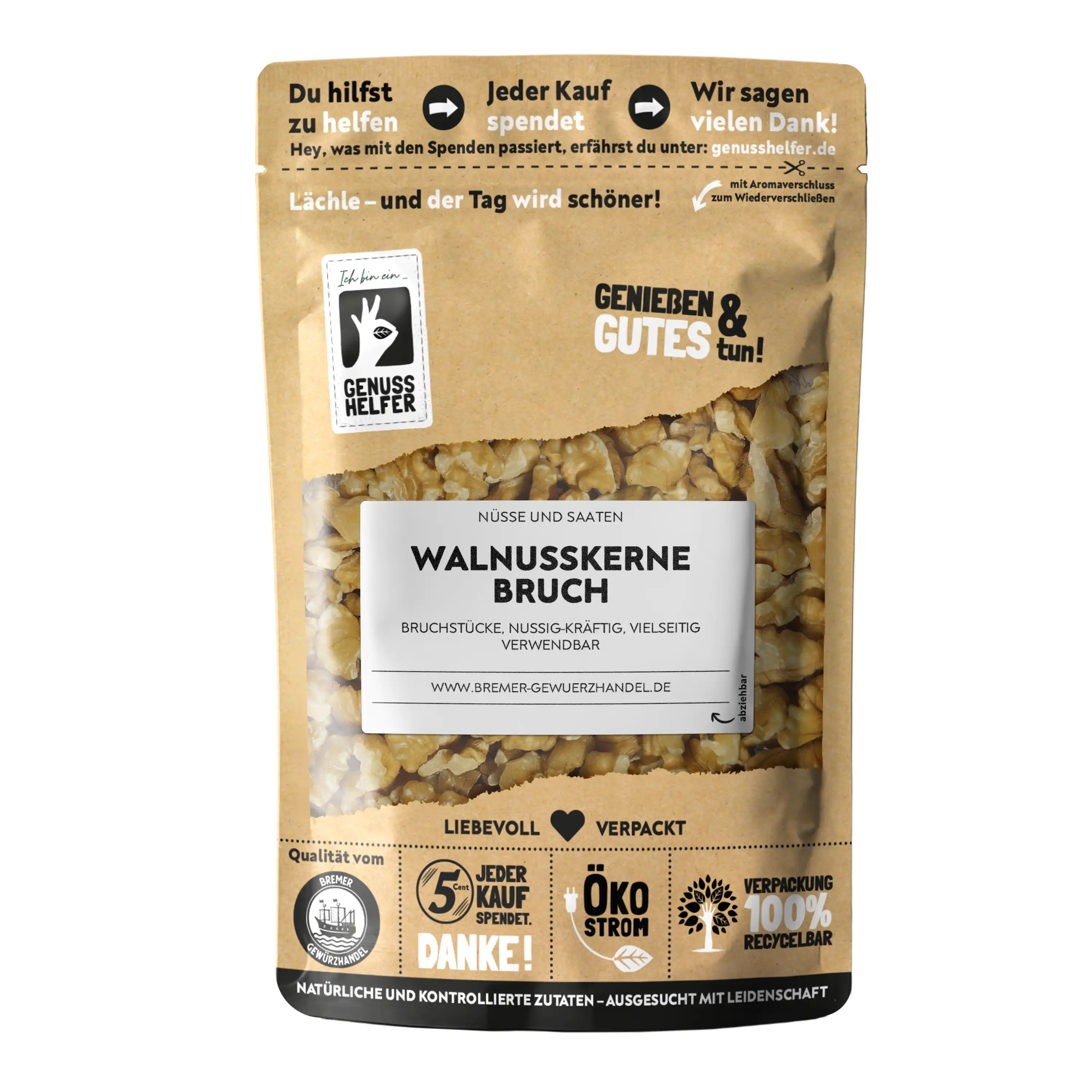 Walnusskerne, Bruch