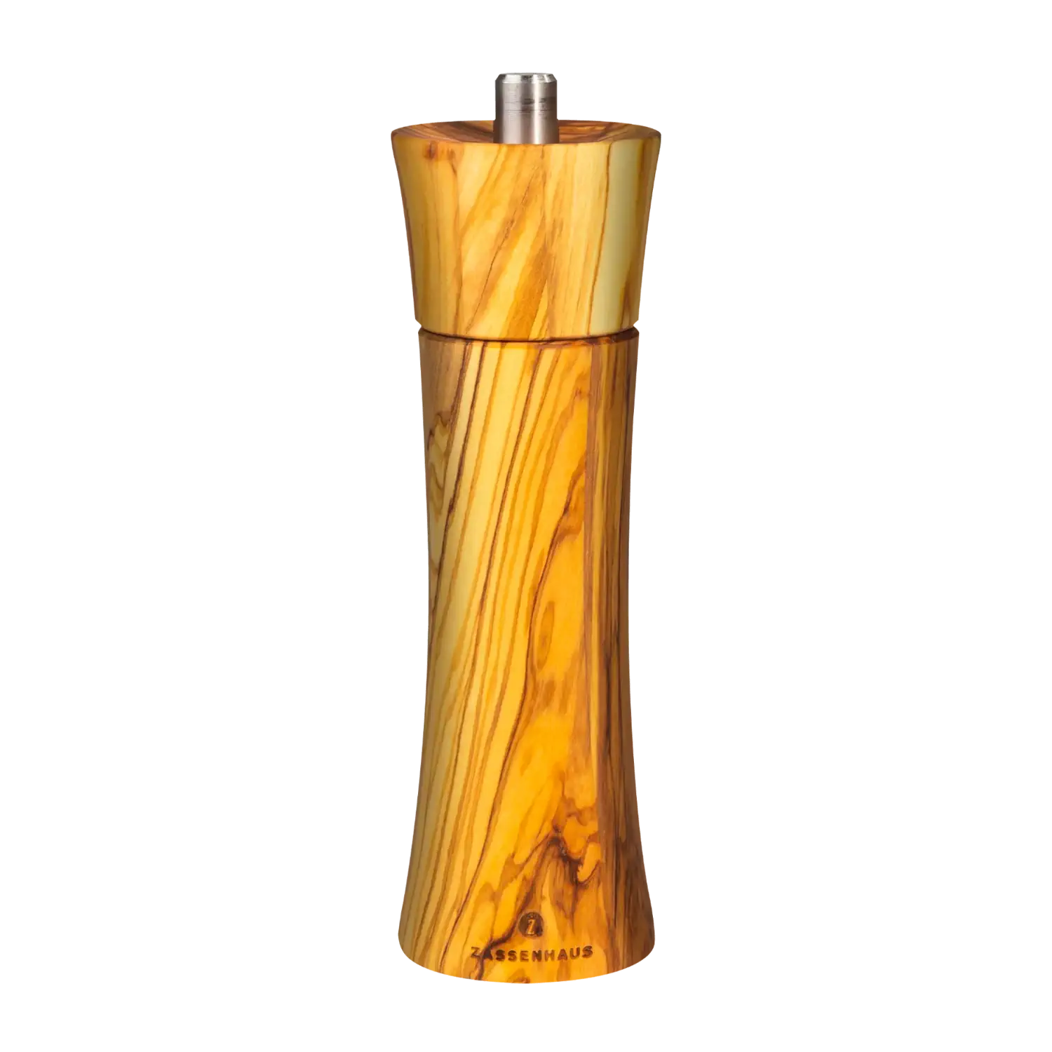 Zassenhaus Pfeffermühle Frankfurt, 18 cm, Olive Pfeffermühle „Frankfurt“ von Zassenhaus, 18 cm, aus Olivenholz