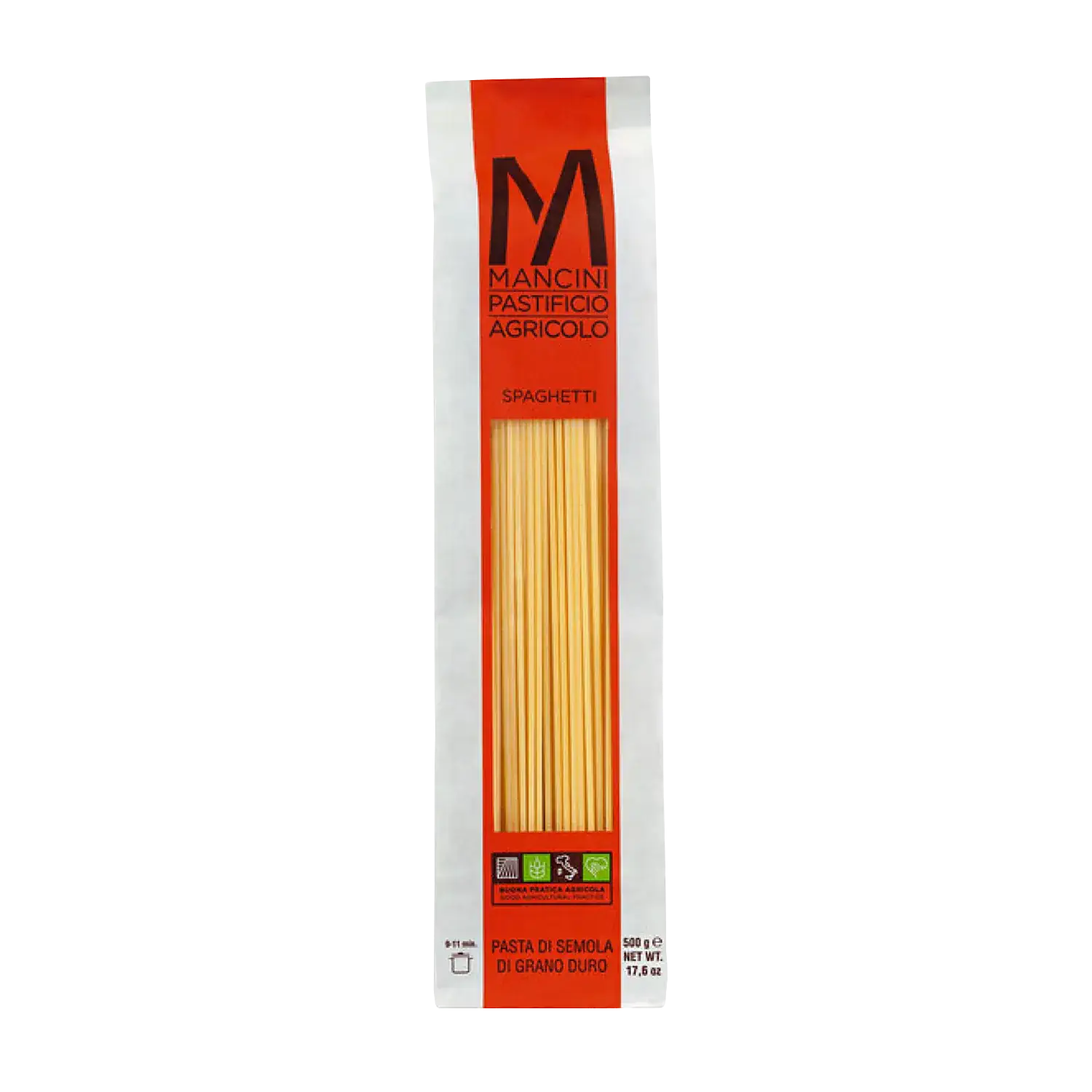 Spaghetti 500g, Pasta Mancini Spaghetti von Mancini in der Originalverpackung (500 g)