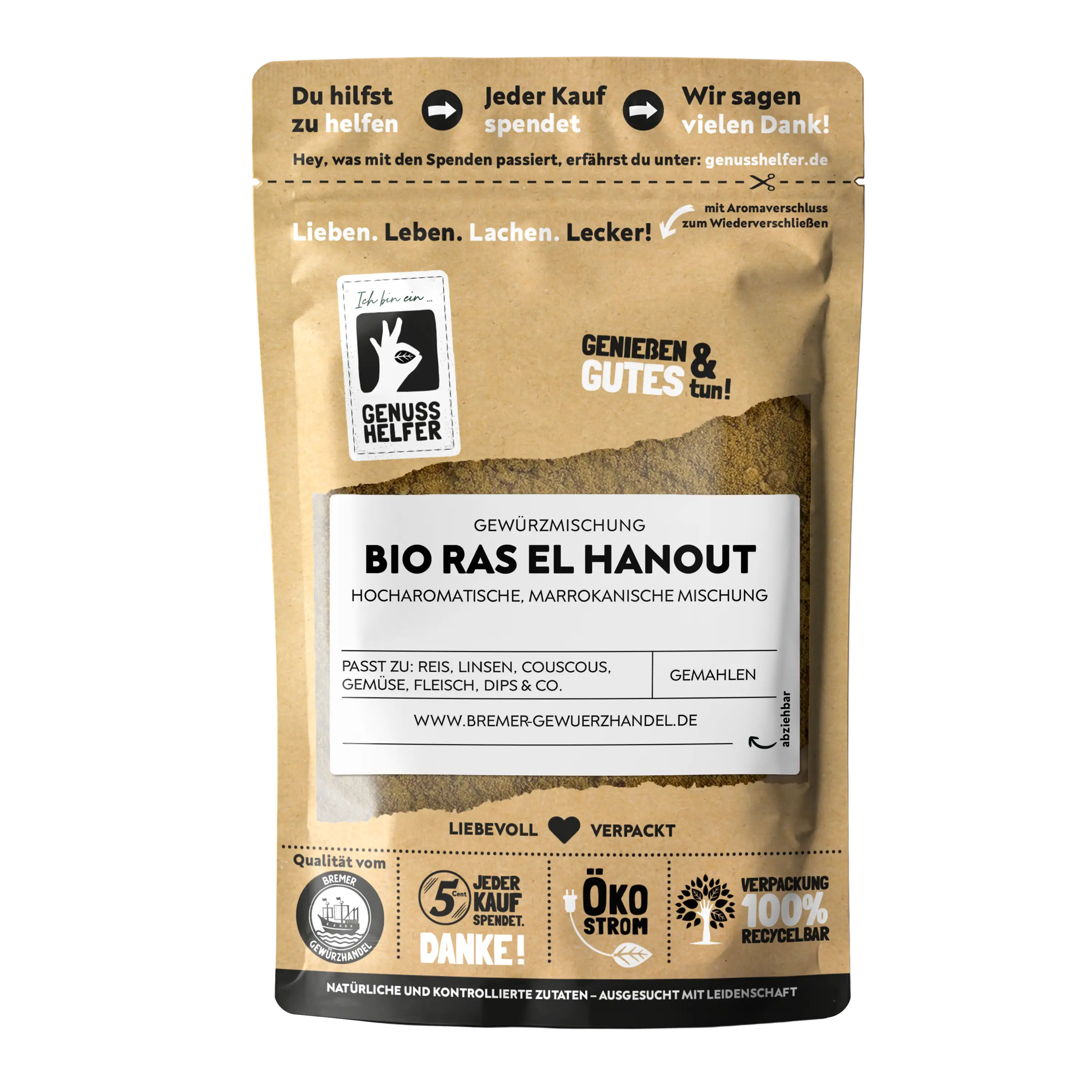 Ras el Hanout BIO, afrikanische Gewürzzubereitung, gemahlen