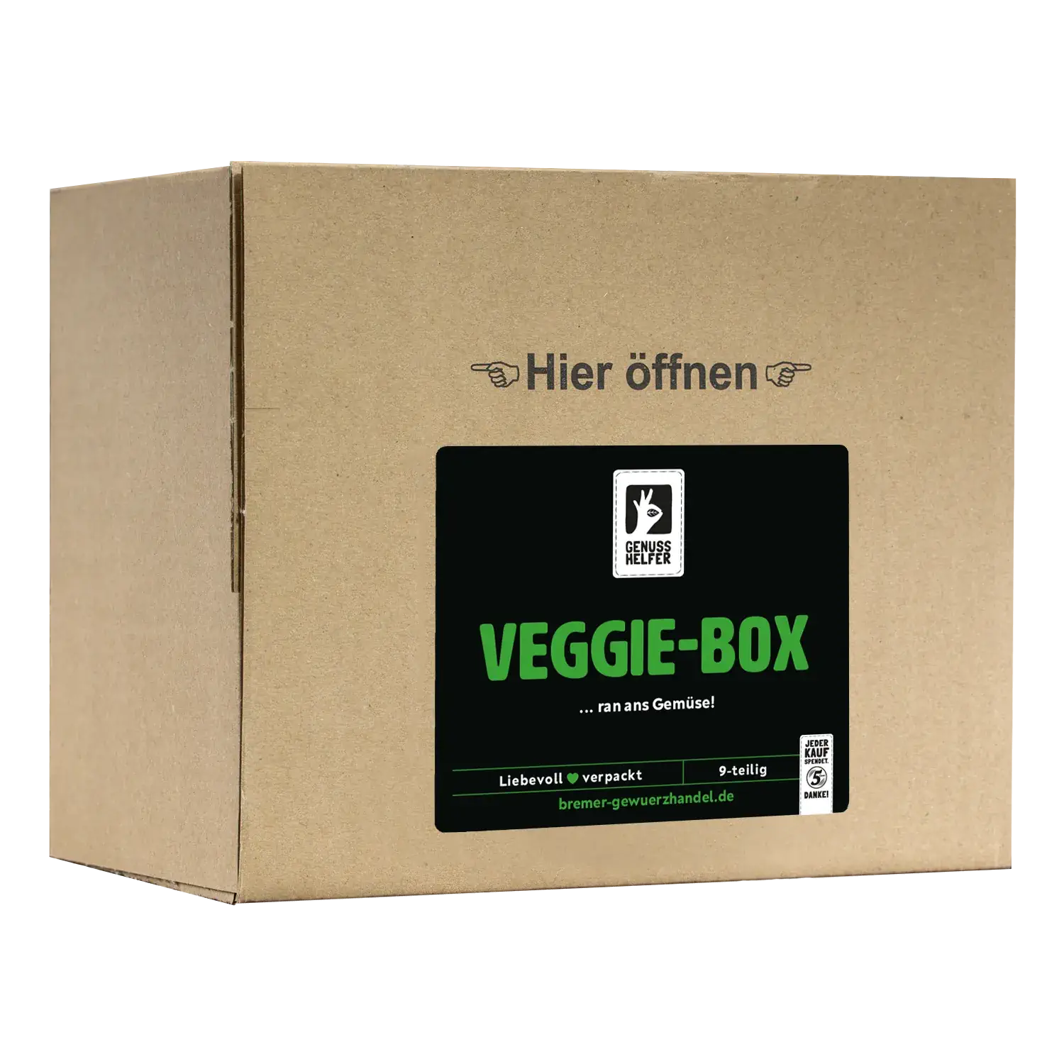 Genuss-Set - Veggie-Box, 9 Tlg. Zusammenstellung der Artikel im Veggie Box Genussset
