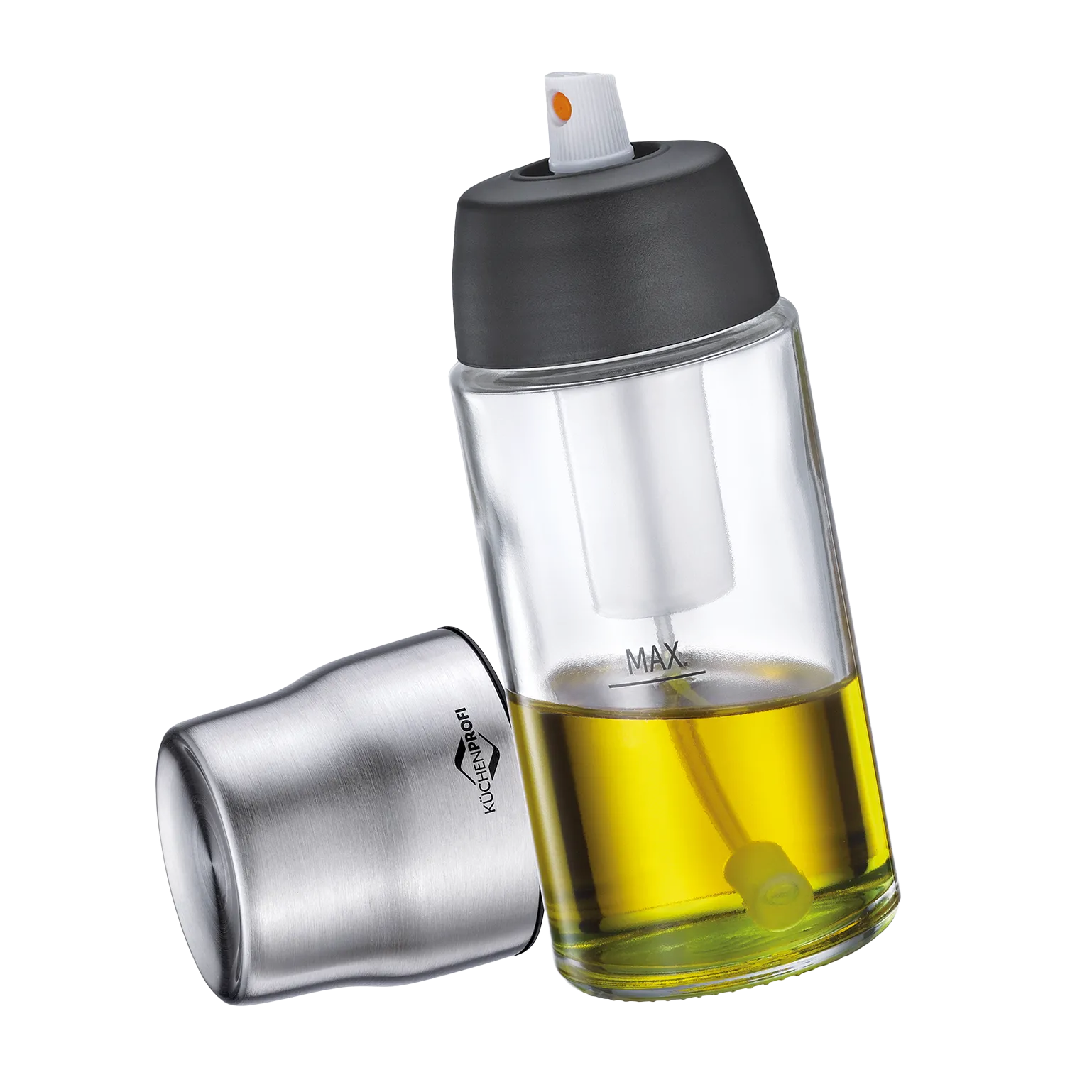 KÜCHENPROFI Olivenölsprüher LIGURIA, 70 ml, Glas/Edelstahl