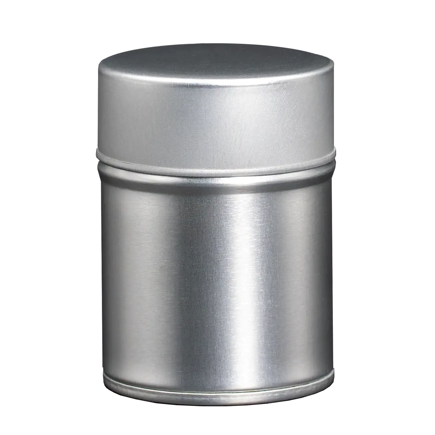 Gewürzdose mit Stülpdeckel und Streueinsatz, rund, 55 x 75 mm Runde Gewürzdose mit Stülpdeckel und Streueinsatz (55 × 75 mm)