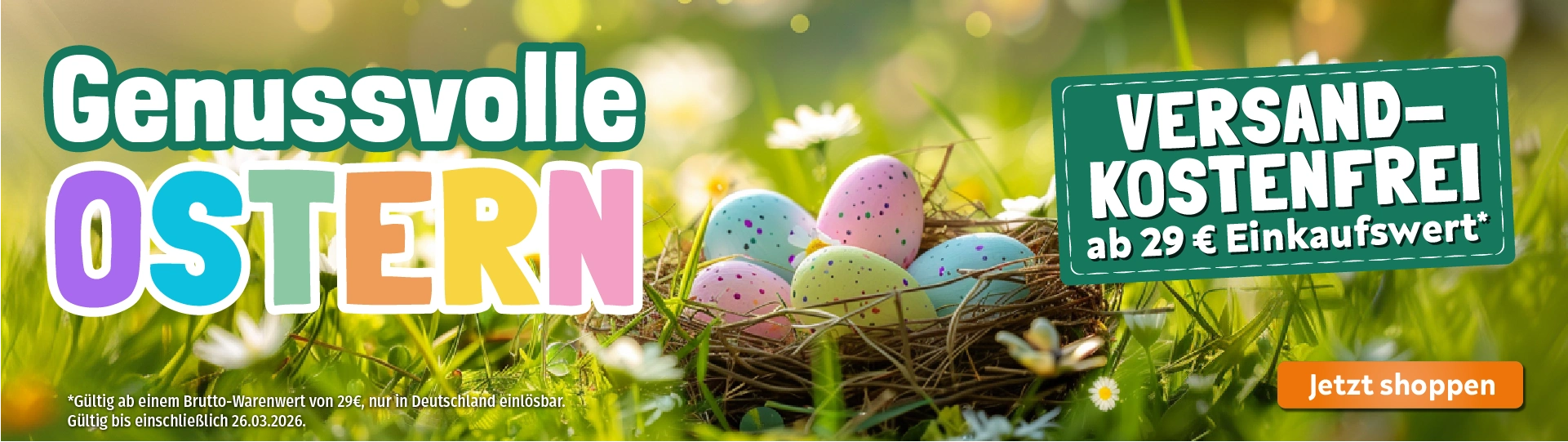 Genussvoll Ostern Headerbanner