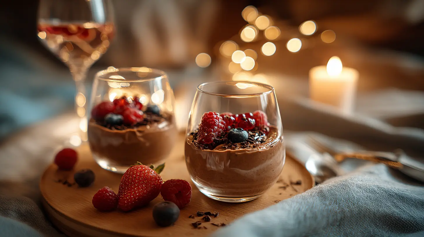 Valentinstag Ratgeber Dinner Dessert Dessertglas Nachtisch Moodbild