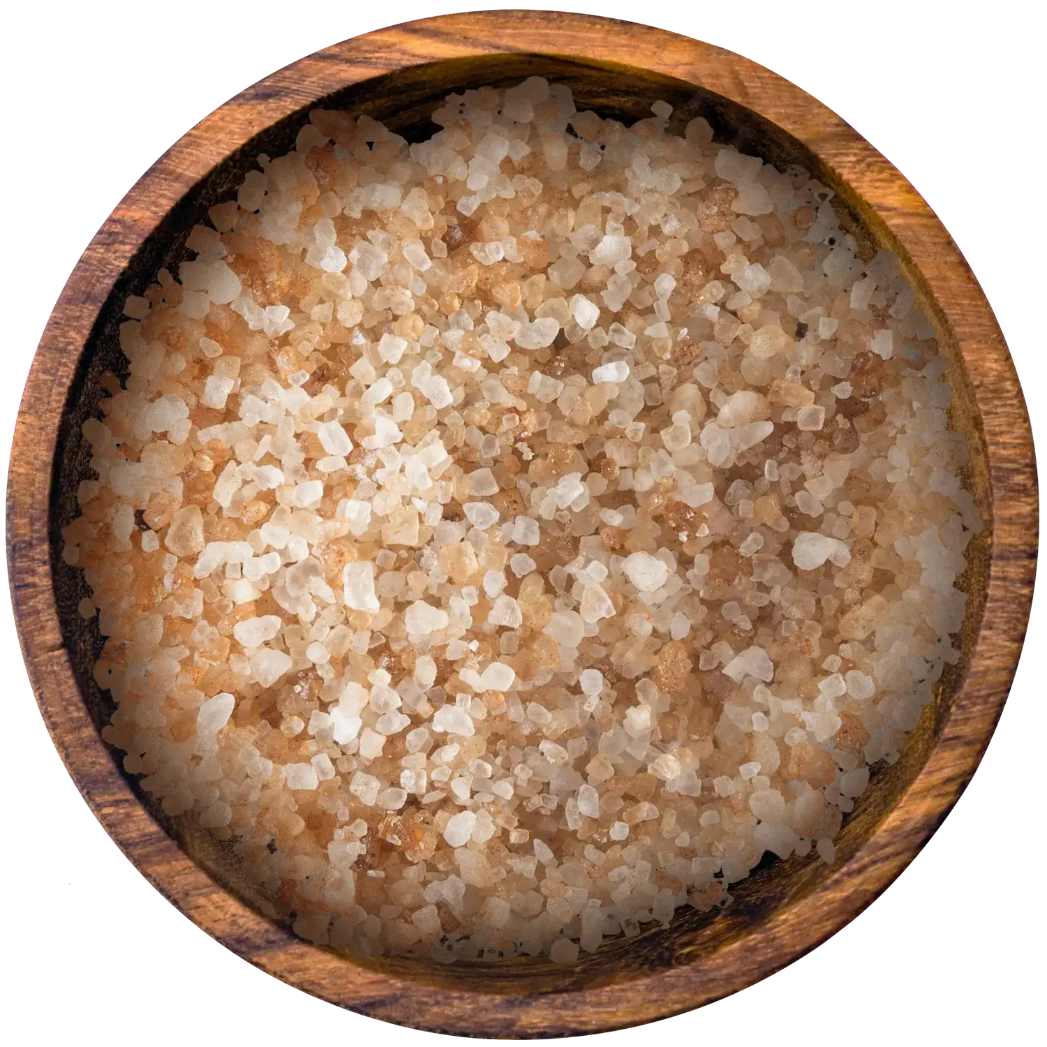 Dänisches Rauchsalz in einer Holzschale