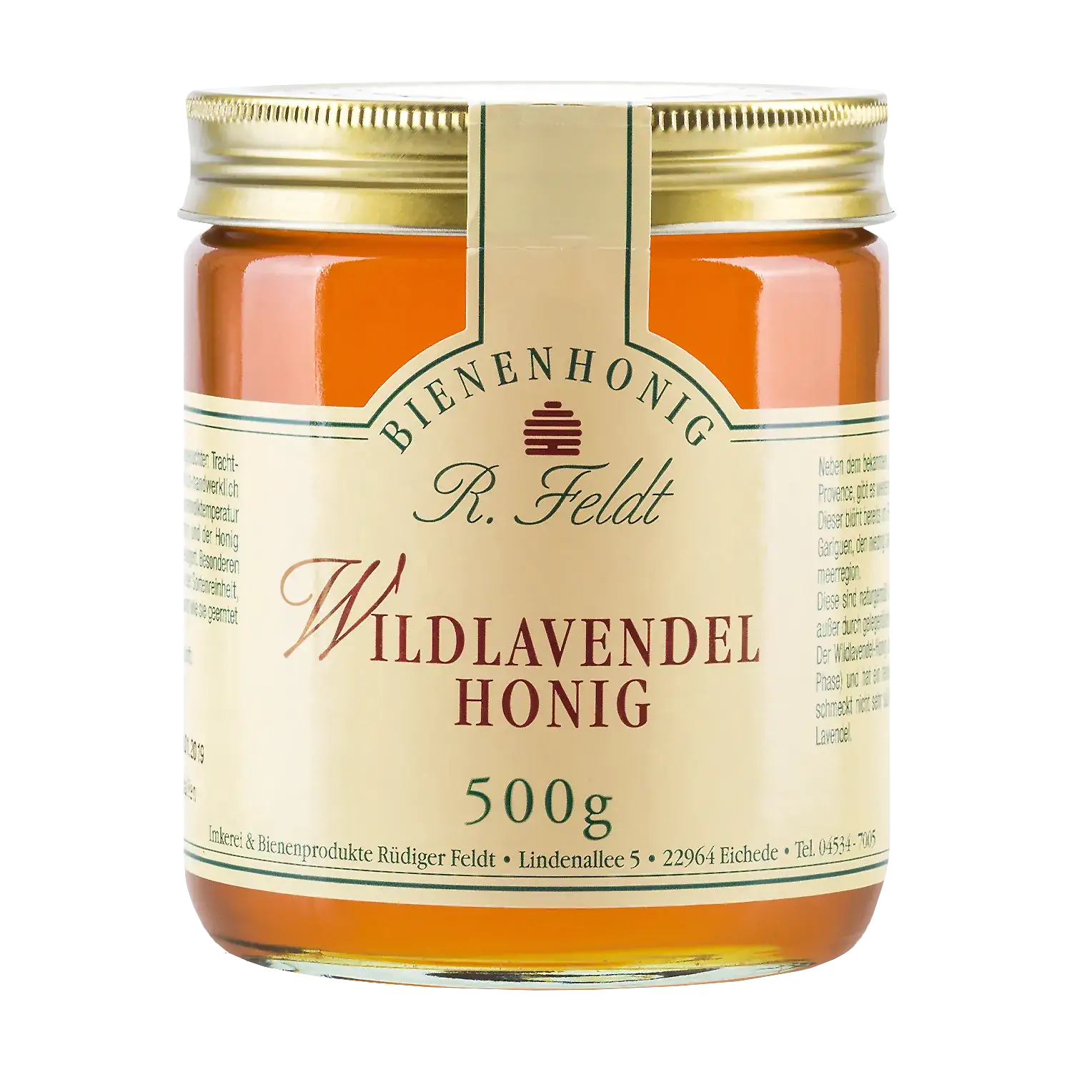 Wildlavendel Honig Wildlavendel-Honig in einem Glas