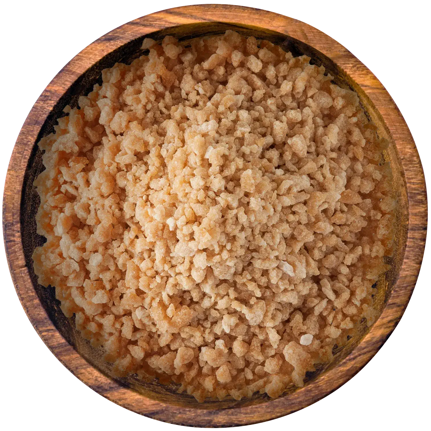 Ahornzucker in einer Holzschale