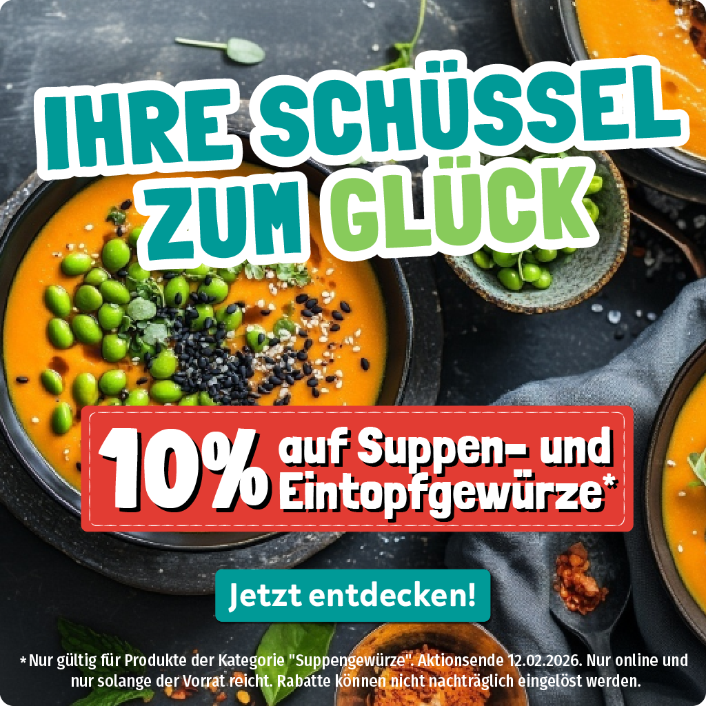Schüssel zum Glück Suppe Eintopf Mobile Header