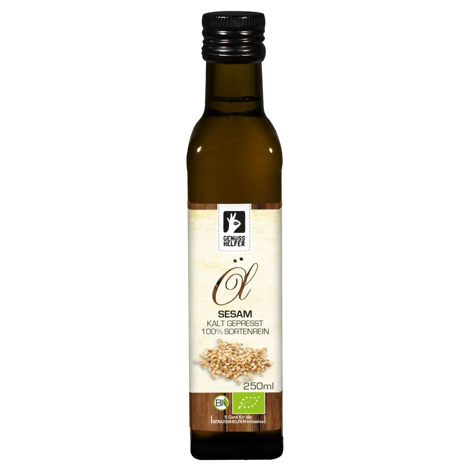 Sesamöl BIO, kaltgepresst Sesamöl in einer 250-ml-Flasche