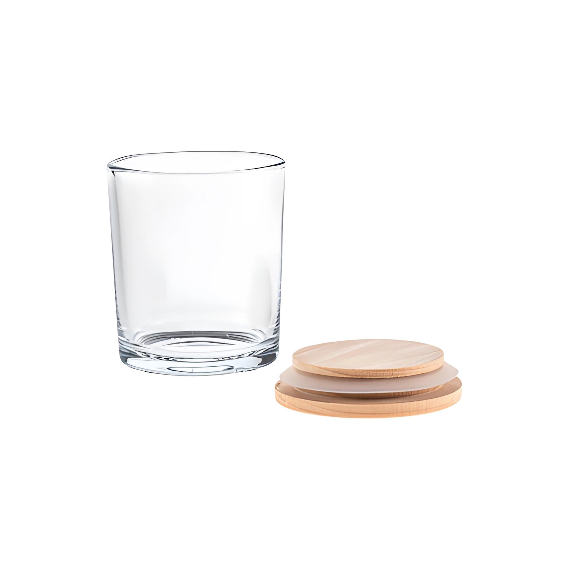 Vorratsglas Würzi 200 ml mit Holzdeckel, 3er Pack