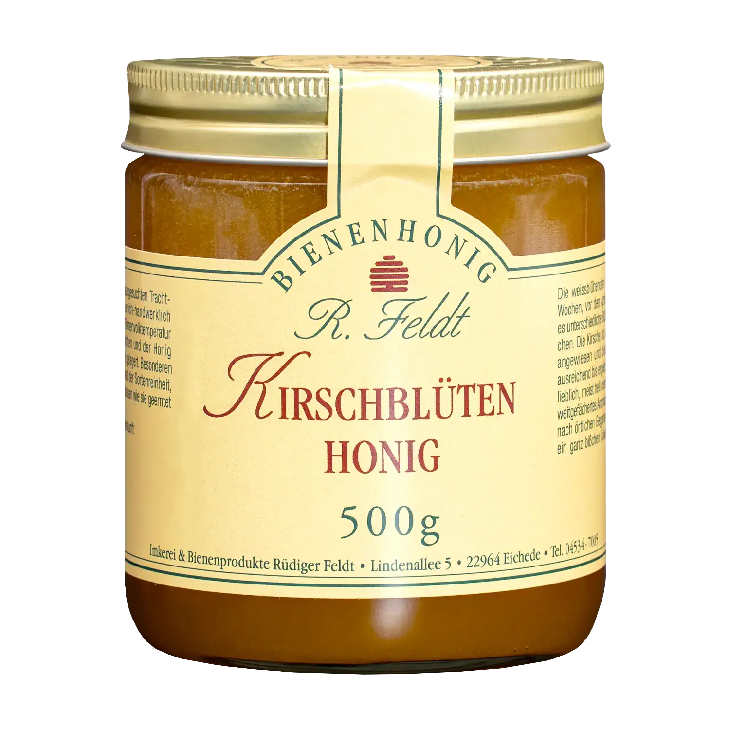 Kirschblütenhonig Kirschblüten-Honig im Glas