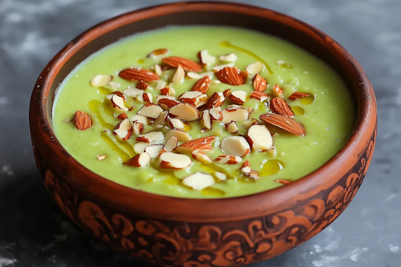 Basische Brokkoli-Suppe mit Mandeln Basische Brokkoli-Suppe mit Mandeln