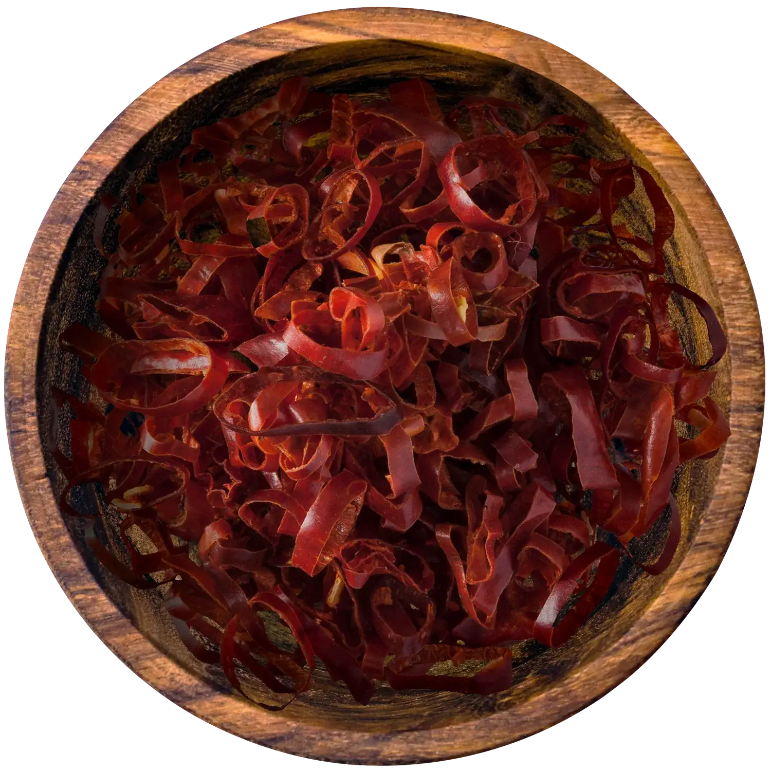 Chili Ringe Vorderansicht eines Beutels mit Chili-Ringen