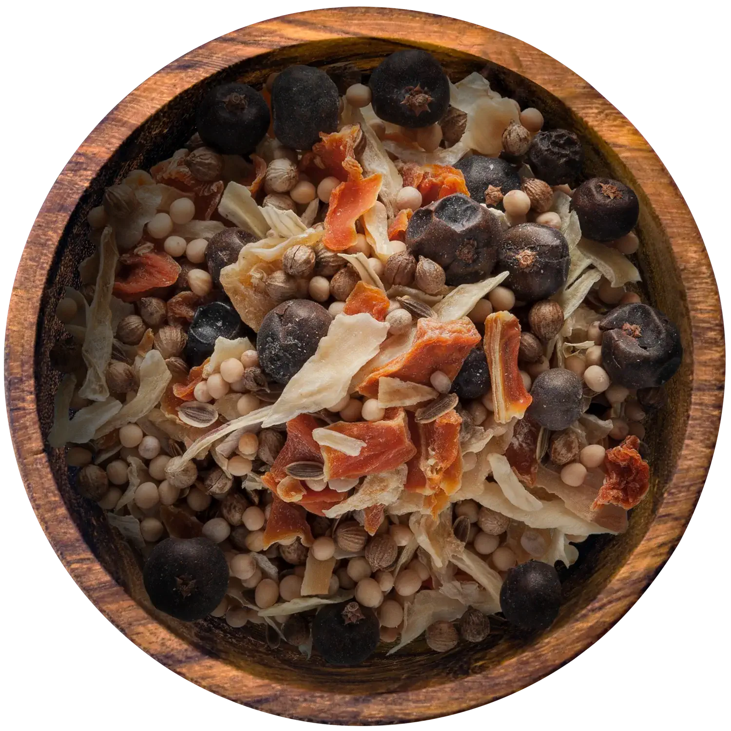 Brathering Gewürz, grob Vorderansicht eines Beutels mit grobem Brathering-Gewürz