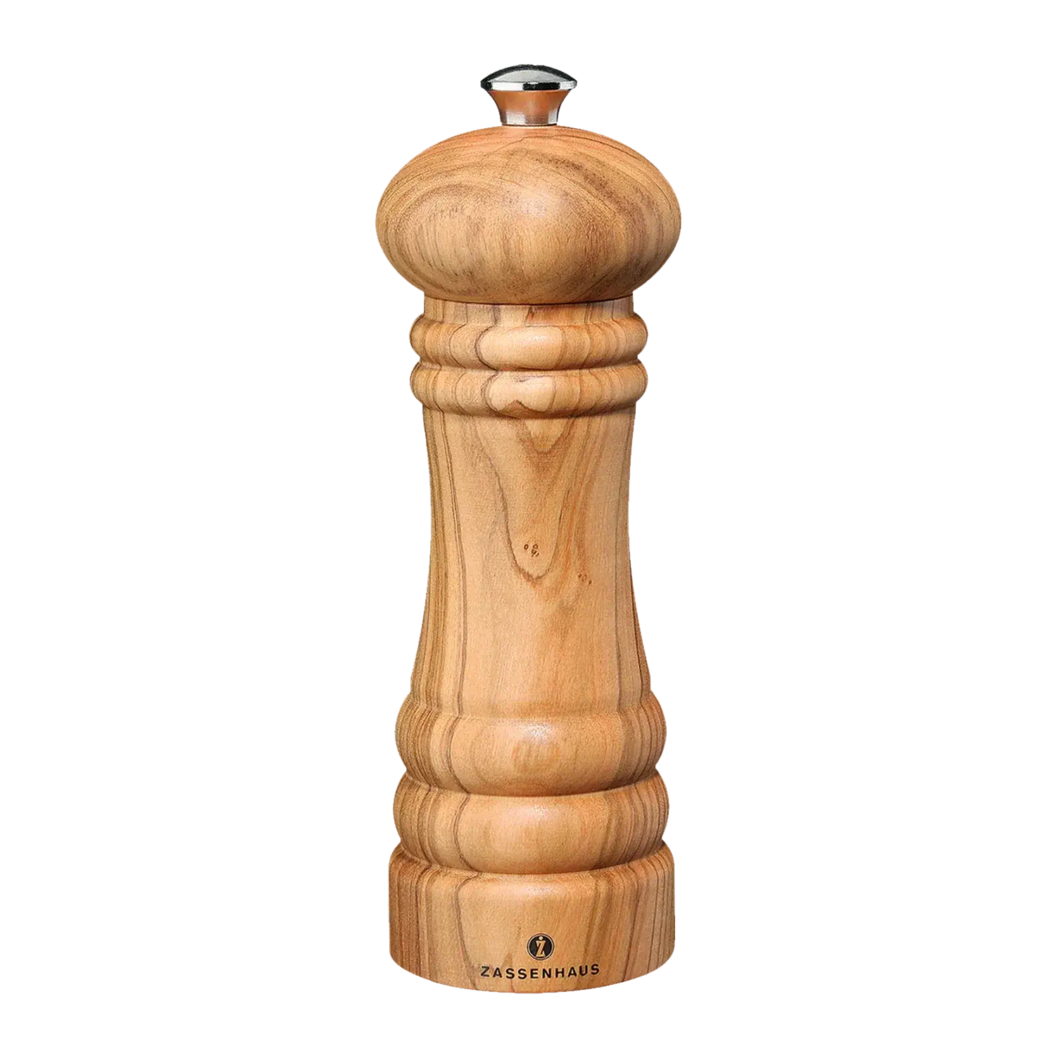 Zassenhaus Salzmühle Berlin, 18 cm, aus Olivenholz Salzmühle „Berlin“ von Zassenhaus aus Olivenholz, 18 cm hoch