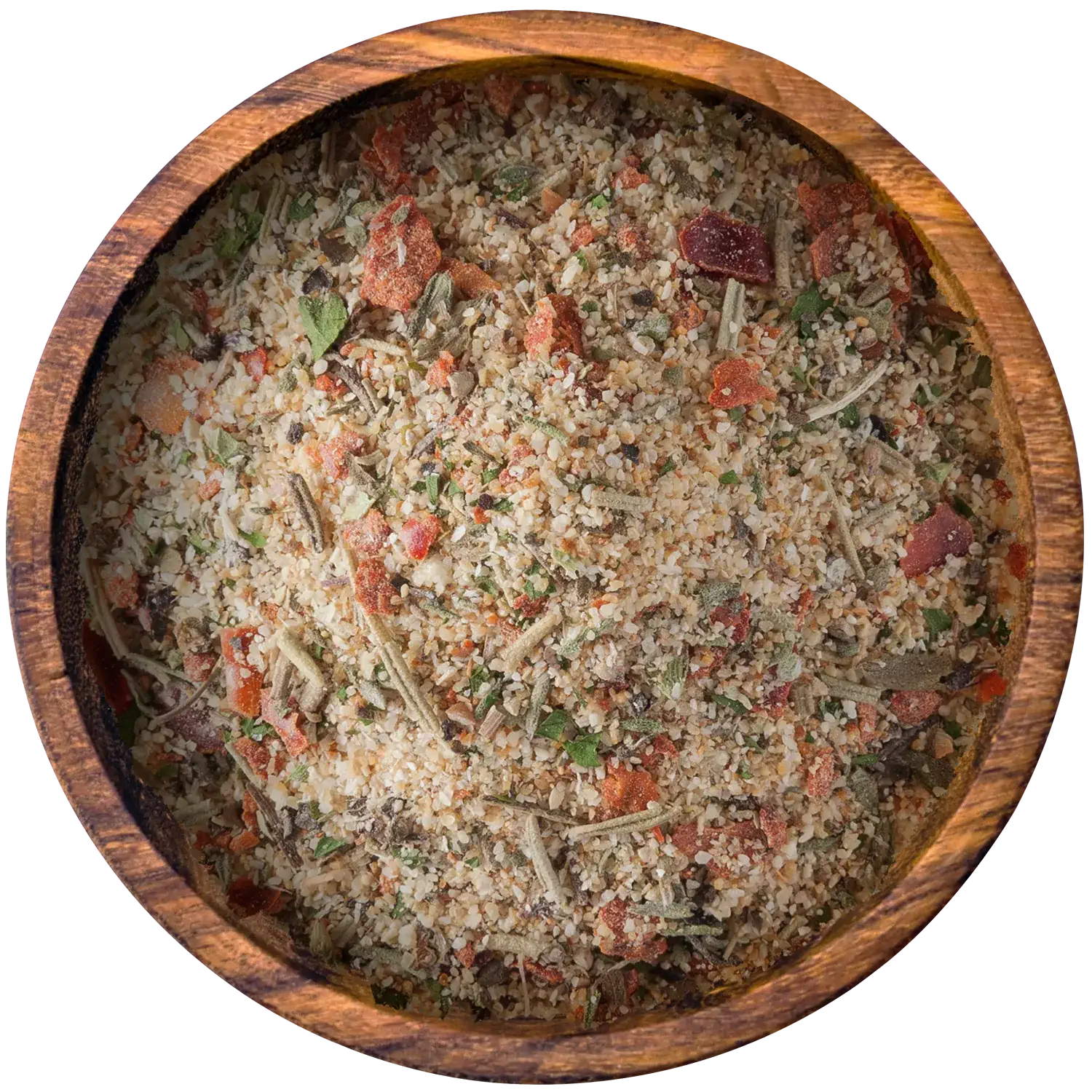 Arrabbiata, italienische Gewürzmischung, gemahlen Vorderansicht eines Beutels mit gemahlener italienischer Gewürzmischung Arrabbiata