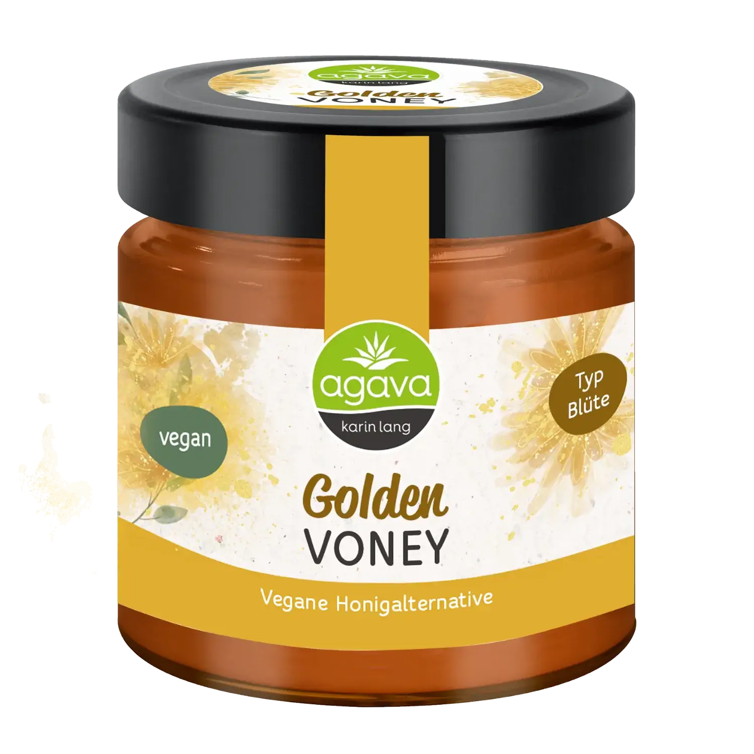 Golden Voney BIO - vegane Honigalternative Glas mit „Golden Voney“ Bio-Honig