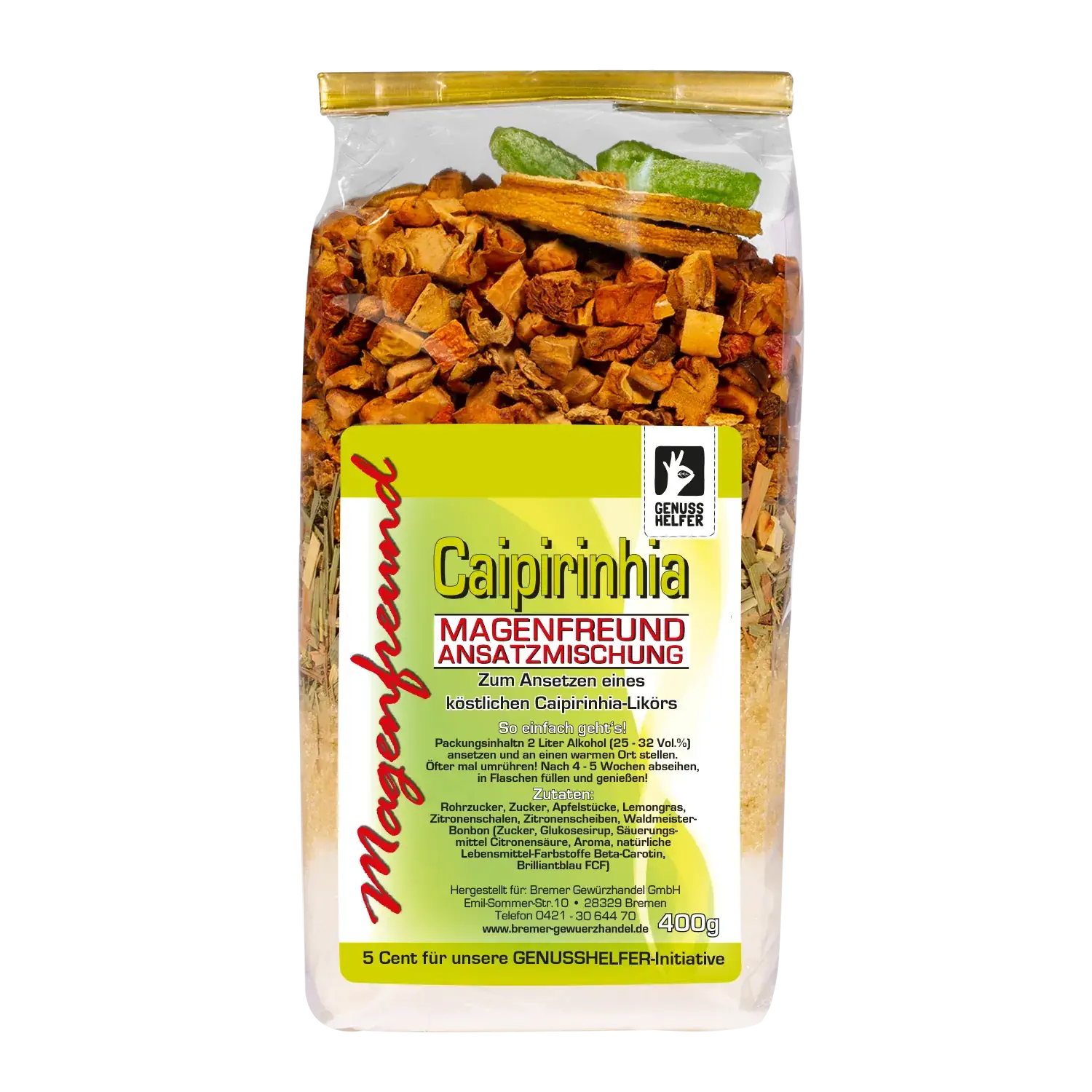 Magenfreund Ansatzmischung Caipirinha Caipirinhia-Ansatzmischung in einem Beutel