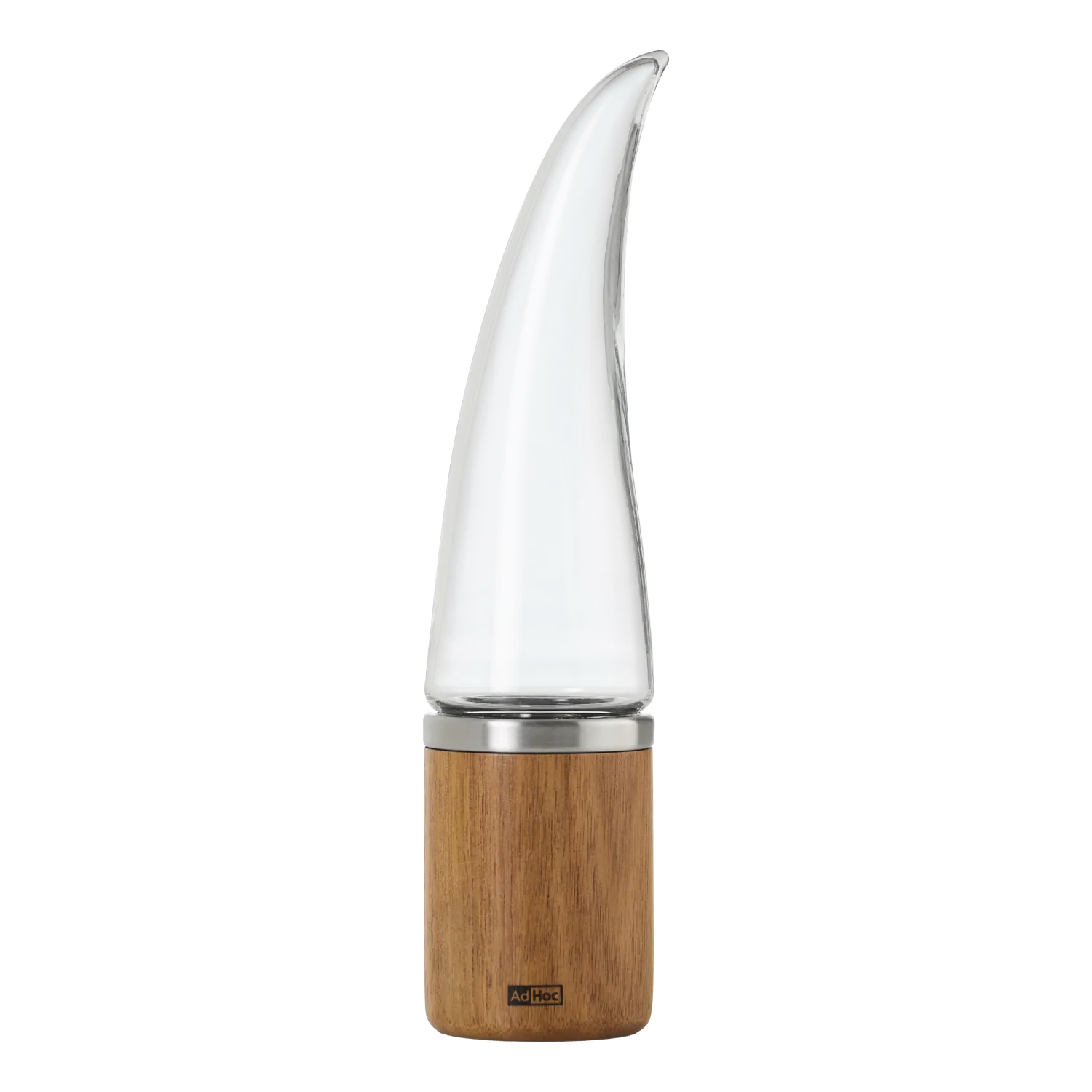 AdHoc Chilischneider Peperone, 22 cm, Glas/Akazienholz/Edelstahl