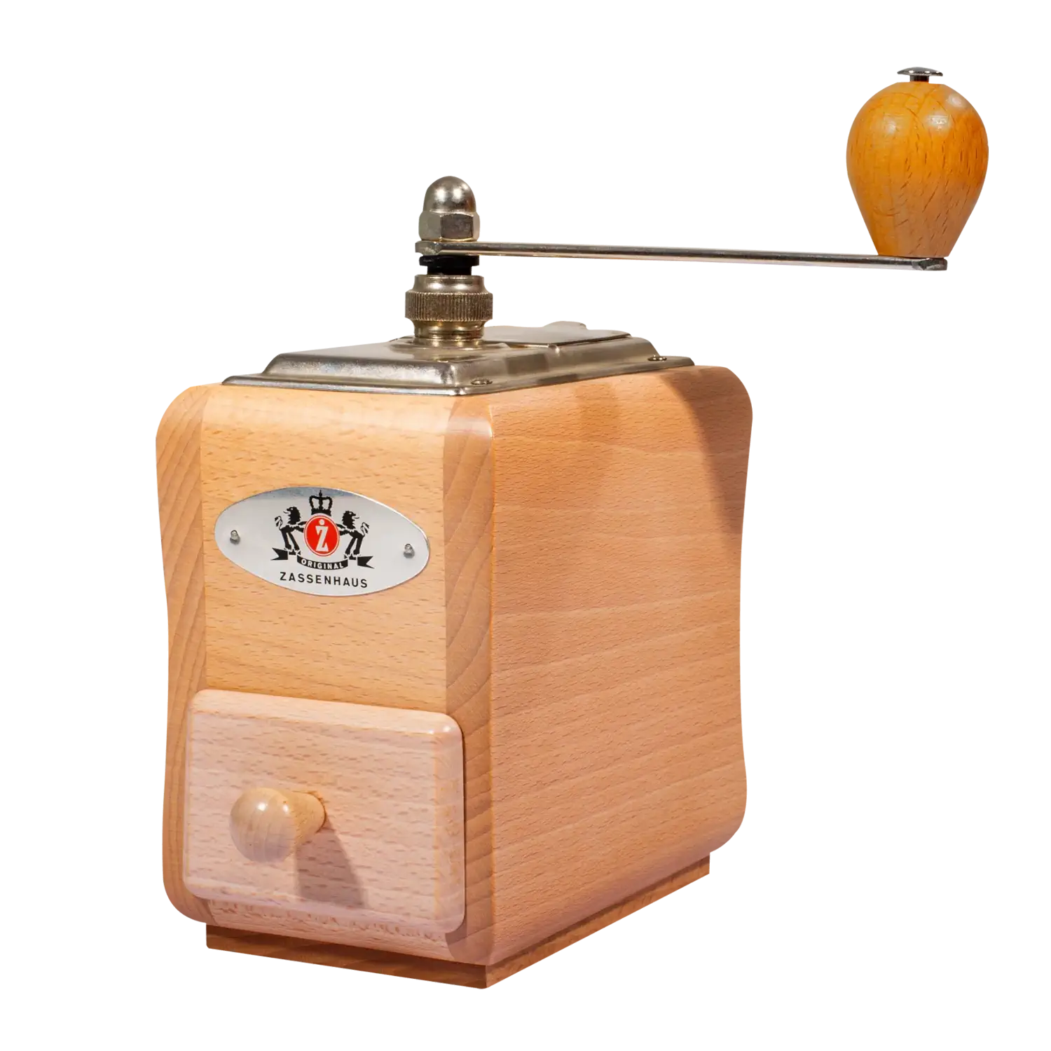 Zassenhaus Kaffeemühle Santiago, Buche natur Kaffeemühle „Santiago“ von Zassenhaus in Naturholz