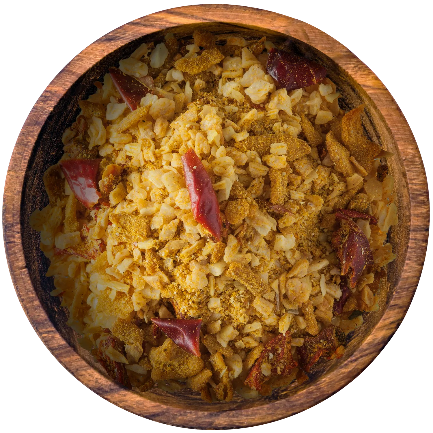 Dip-Mischung Aglio Speciale in einer Holzschale