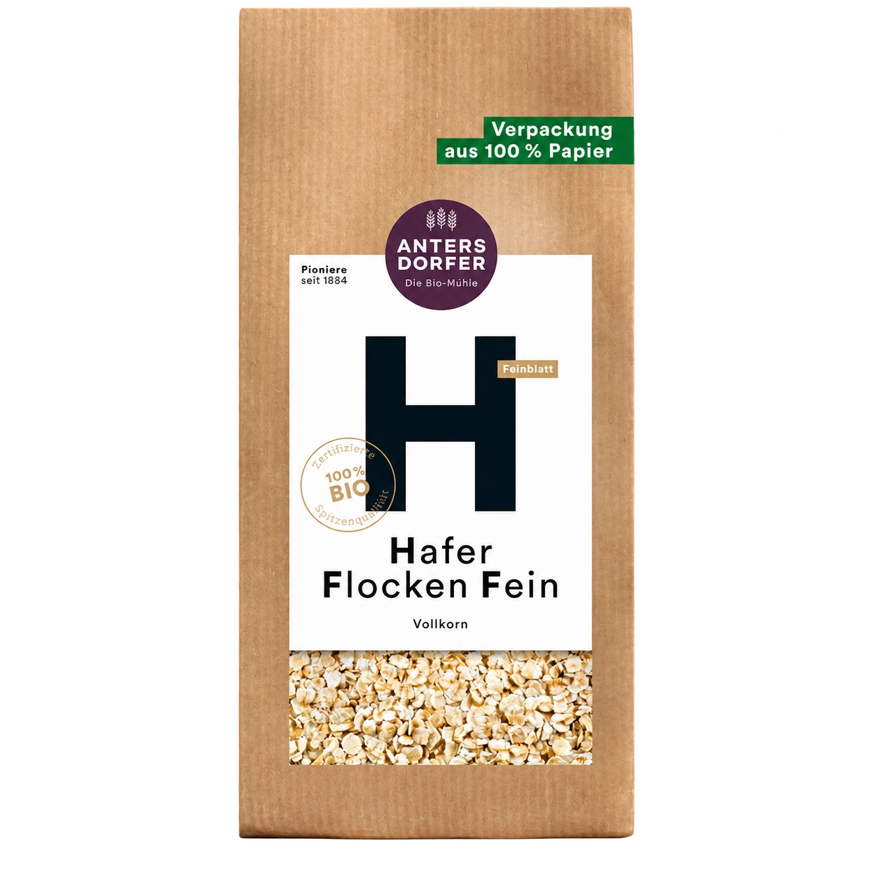 Haferflocken Vollkorn BIO, fein