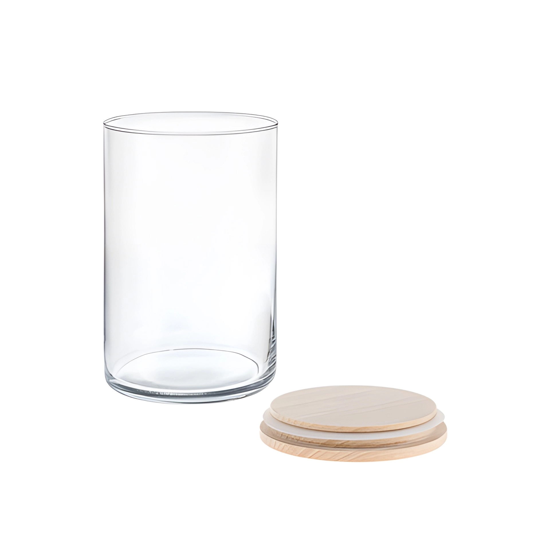 Vorratsglas Inga 880 ml mit Holzdeckel