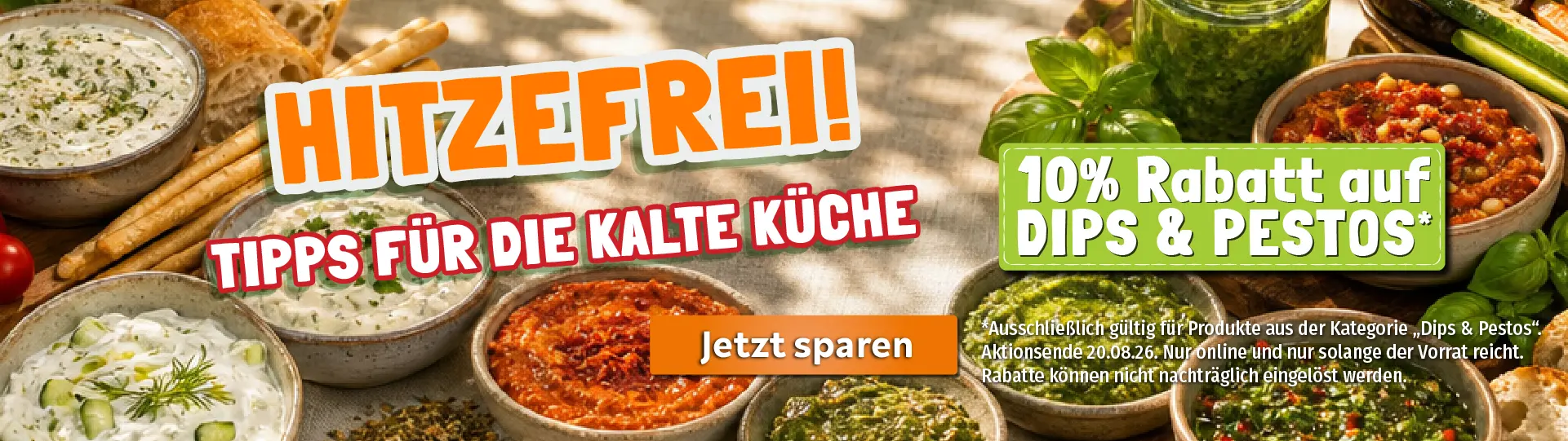 NL Hitzefrei Header Dips Pestos