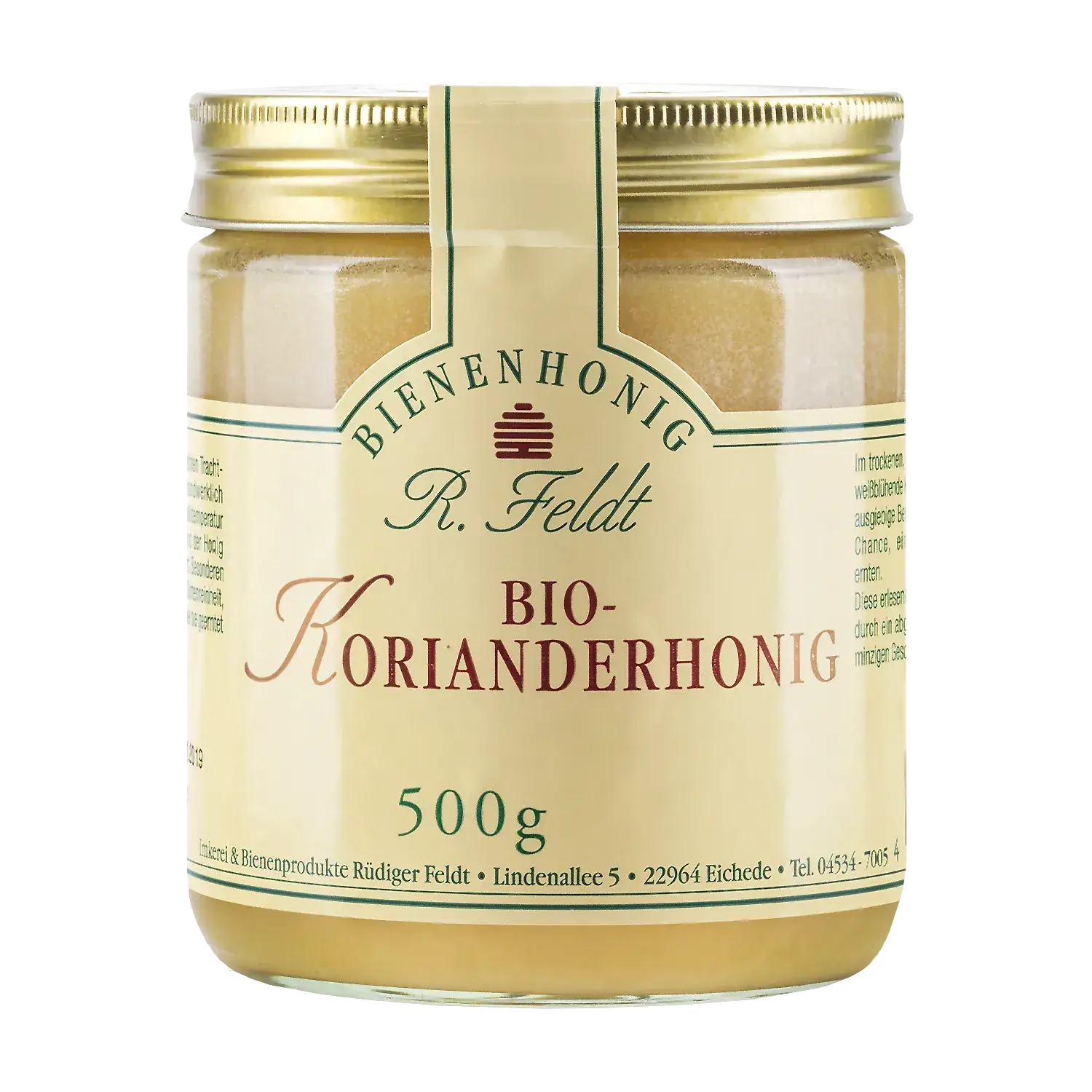 Korianderhonig (Bio) im Glas