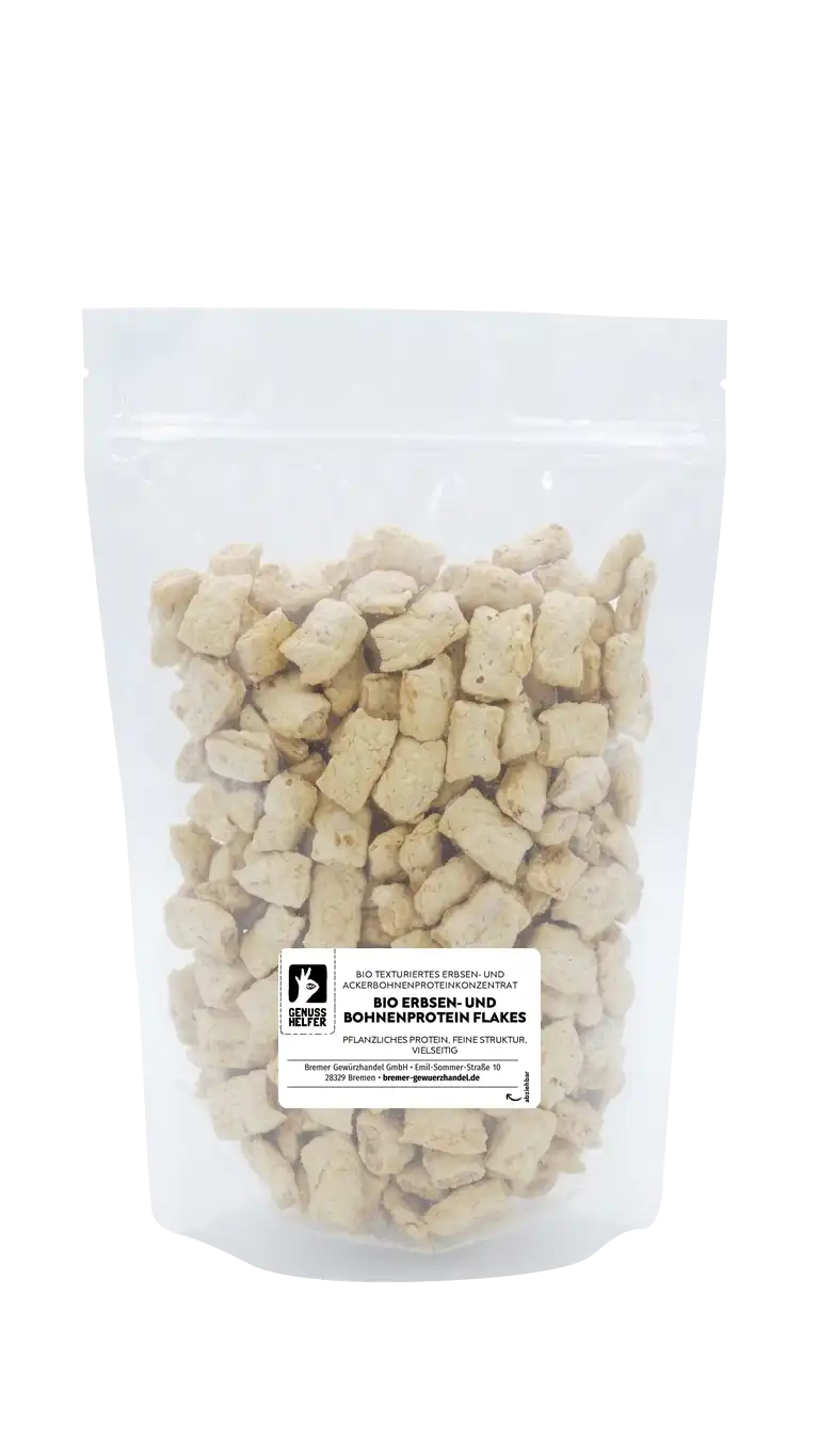 Erbsen- und Bohnenprotein BIO, Flakes 