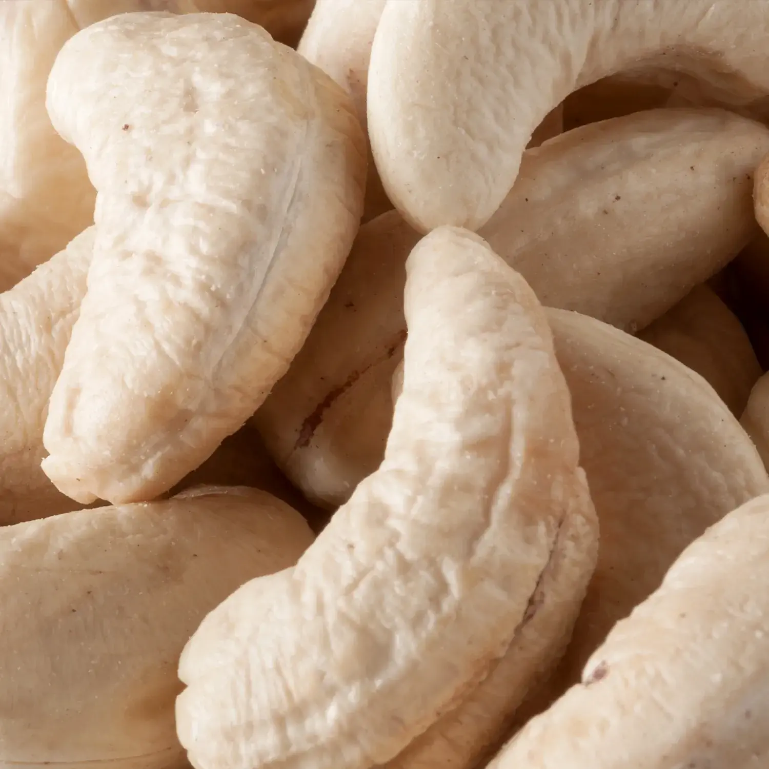 Nahaufnahme von Cashewkernen