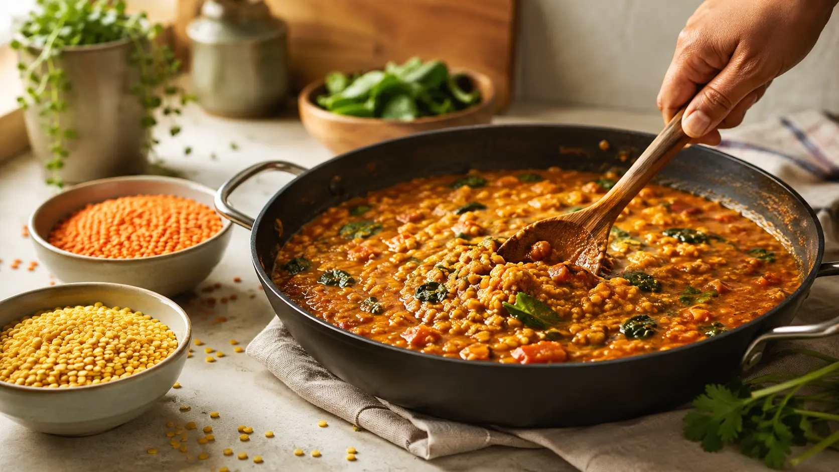 Linsen Curry Katergorie Hülsenfrüchte Moodbild