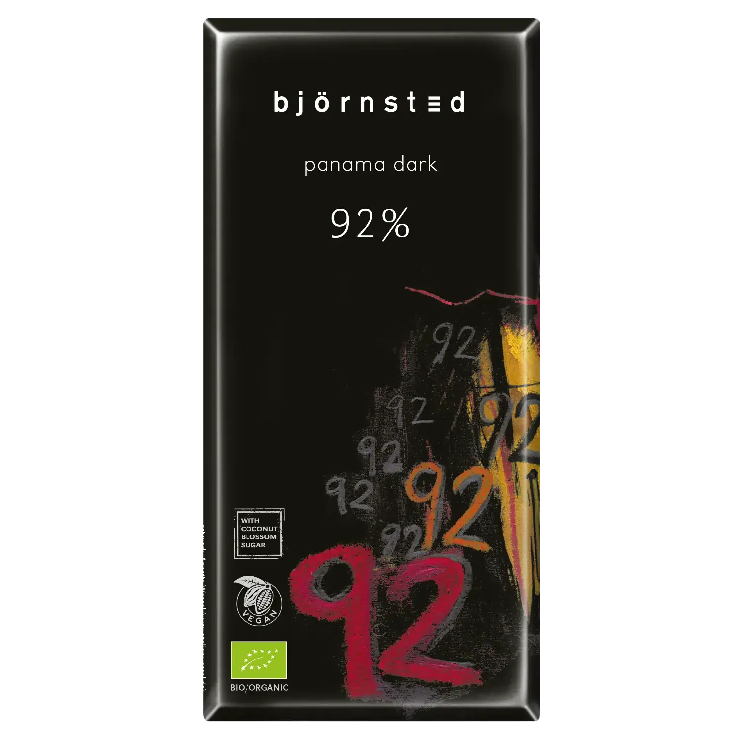 Björnsted Panama Dark 92% Feine Bitter Schokolade Bio-Bitterschokolade „Panama Dark“ von Bjoernsted