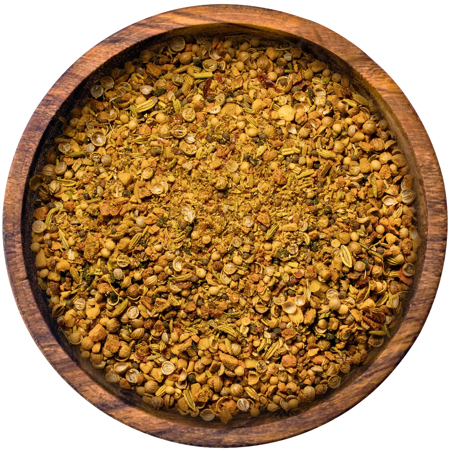 Currygranulat für die Mühle, BIO Vorderansicht eines Beutels mit Bio Currygranulat