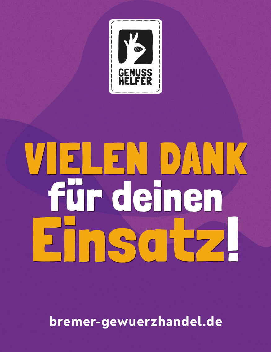 GeNUSSmischung - Vielen Dank für deinen Einsatz!