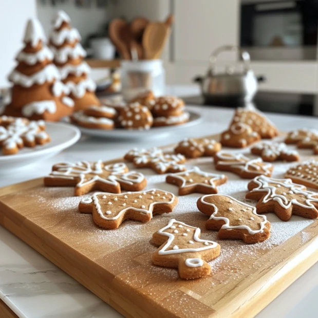 Lebkuchen, Plätzchen und Aniskekse als winterliches Gebäck