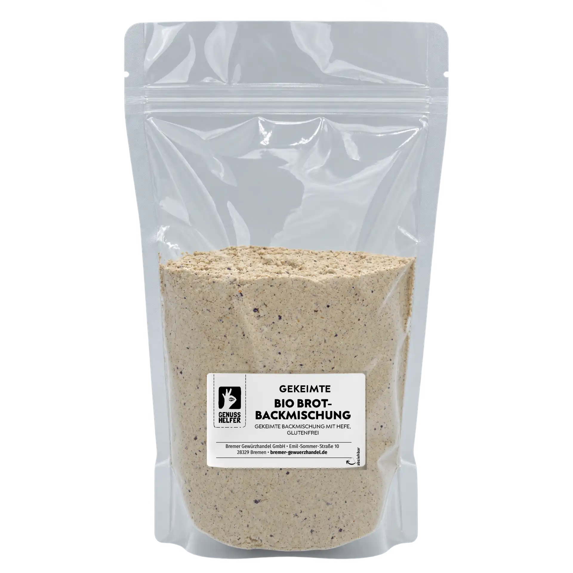 Brotbackmischung, gekeimt, glutenfrei & mit Hefe, BIO