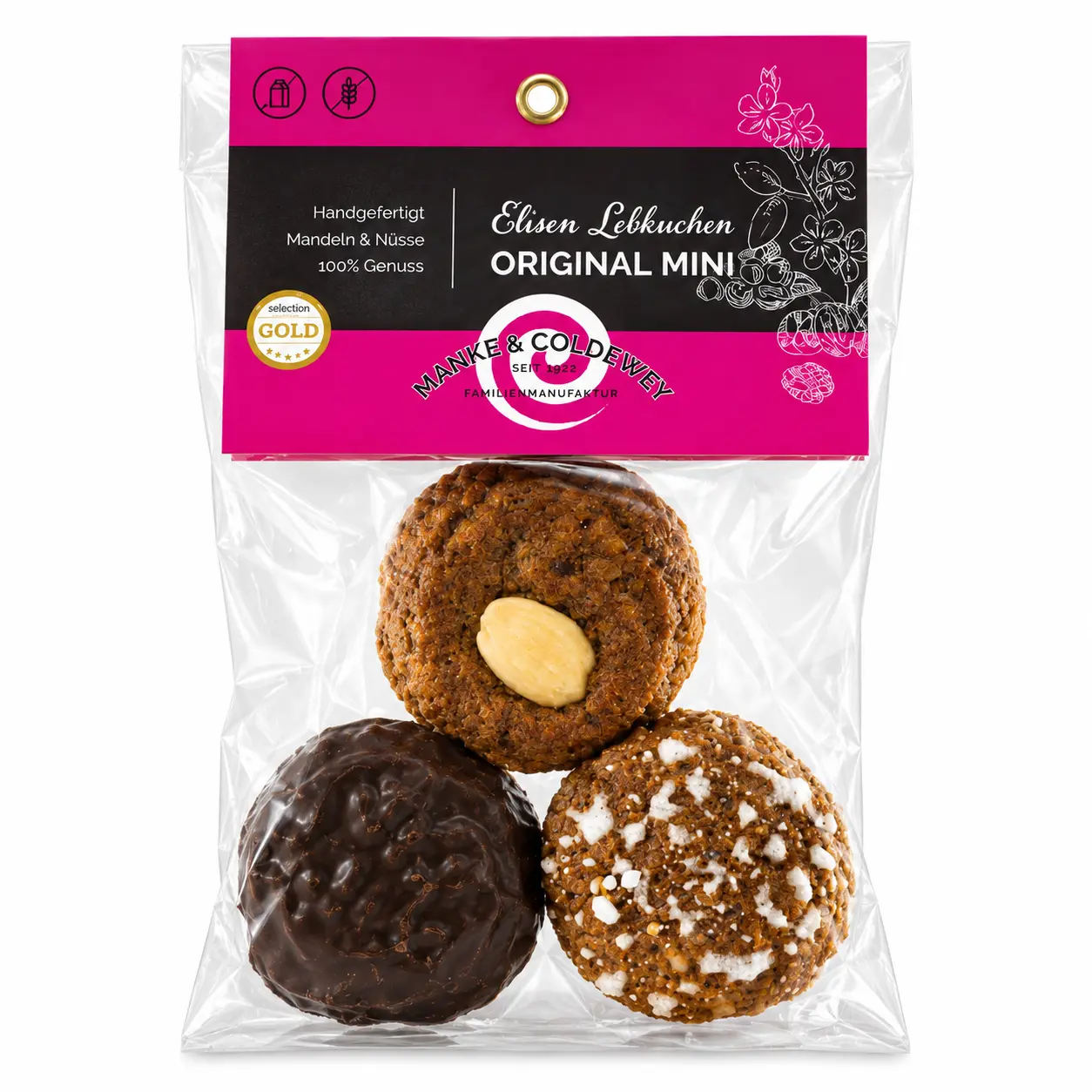 Elisenlebkuchen Mini Original, 3 Stk., 75g