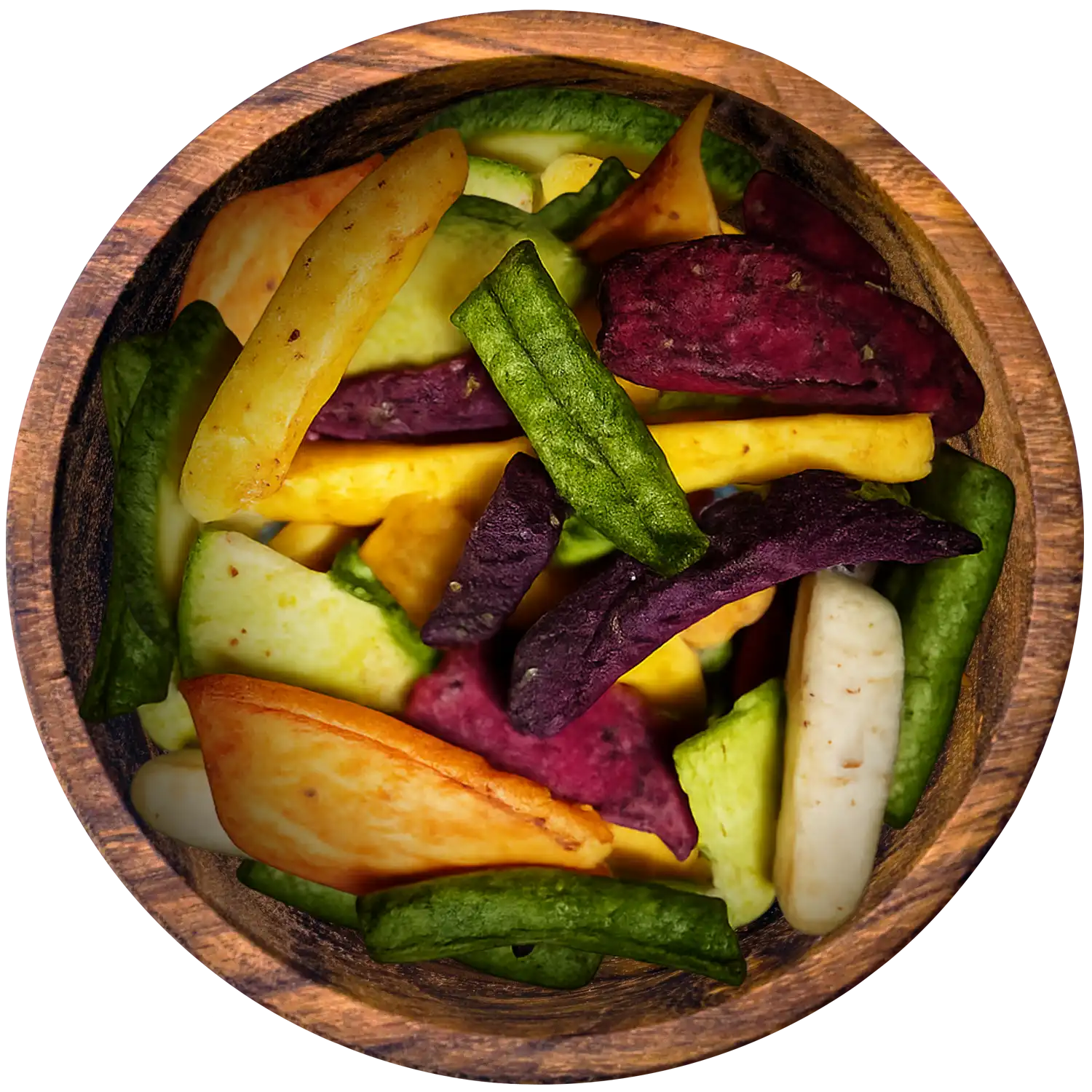 Gemüsechips-Mix, frittiert & gesalzen