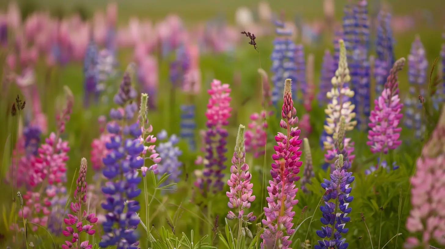 Lupinen Pflanzen Moodbild