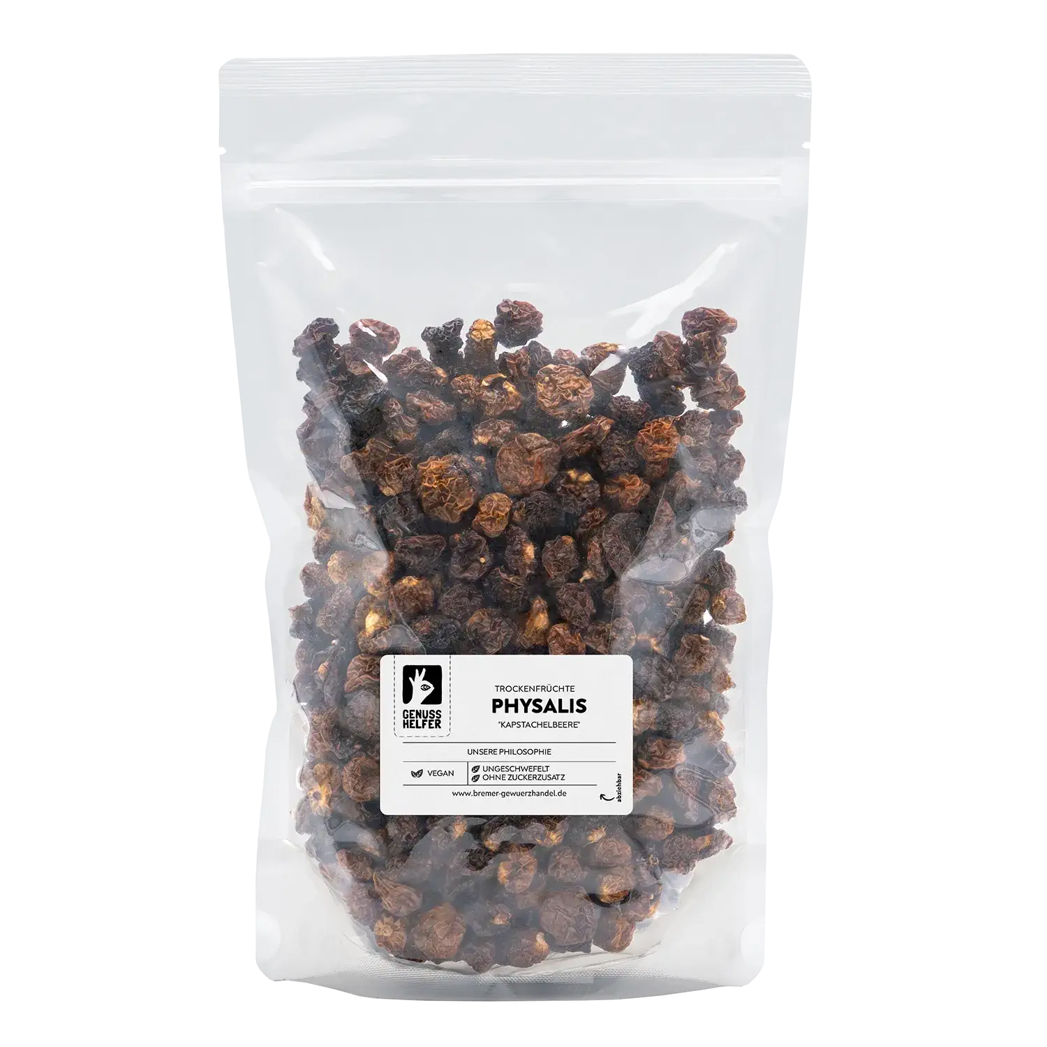 Großgebinde-Beutel mit getrockneten Physalis, 600 g